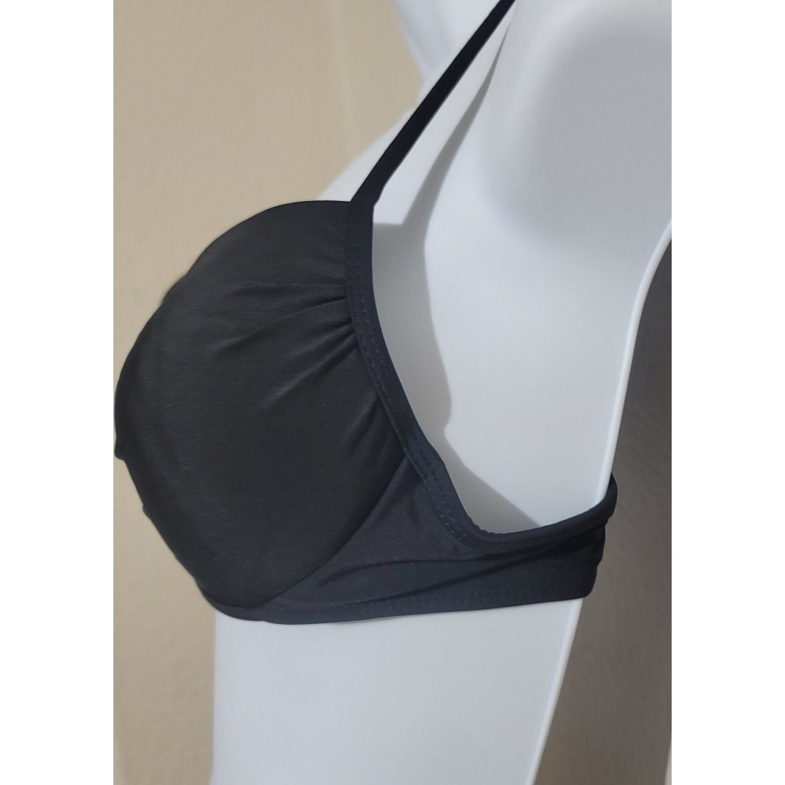 Catalina Catalina Black Knotted Front Bikini Top Medium 7 9 Juniors Size ONE SIZE - 2 Thumbnail