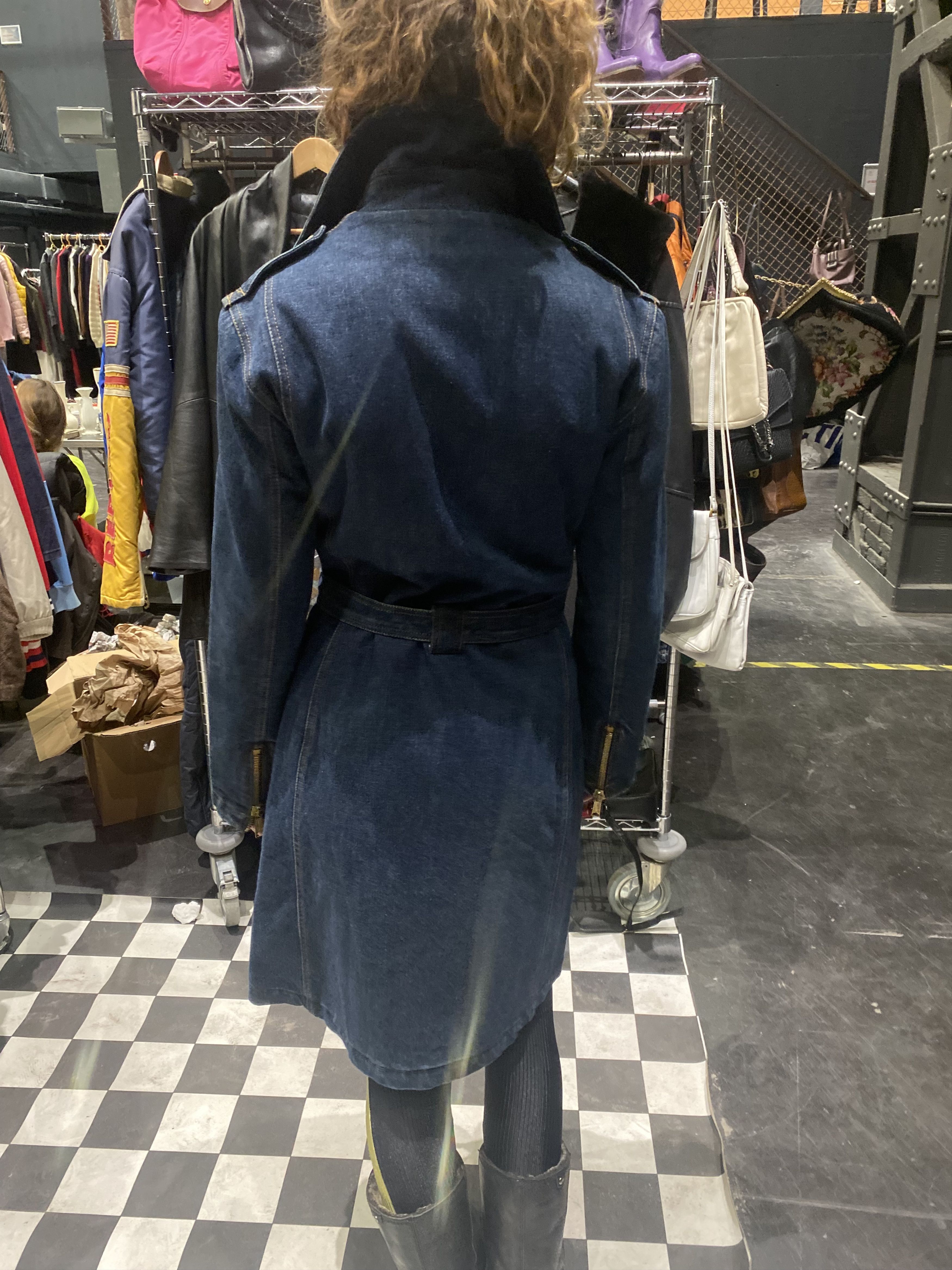Dolce & Gabbana Dolce & Gabbana Denim Biker Trench Coat dark blue Size M / US 6-8 / IT 42-44 - 2 Thumbnail