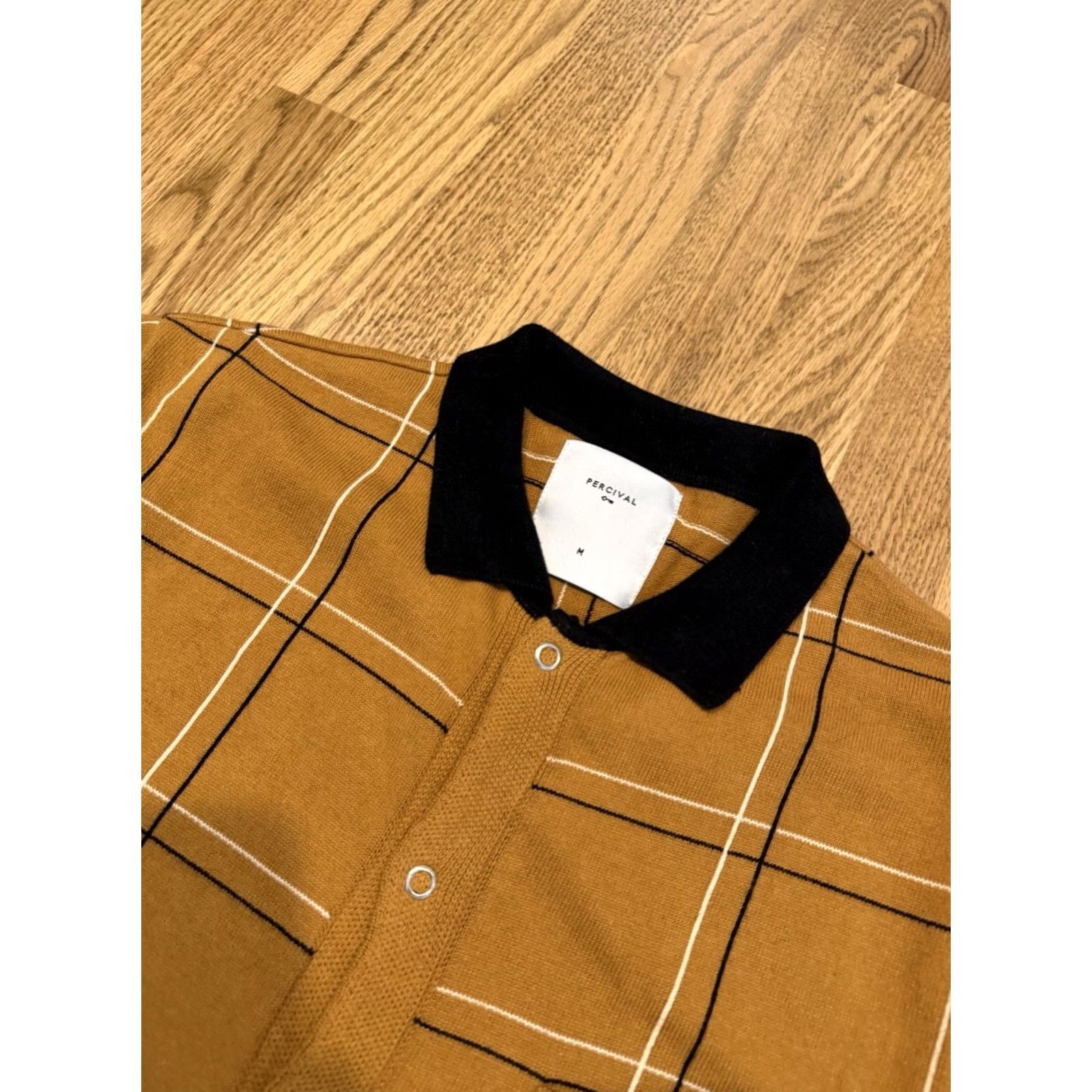 Percival Percival Knit Polo Shirt Men’s M Short Sleeve Snap Button Portugal Size US M / EU 48-50 / 2 - 3 Thumbnail