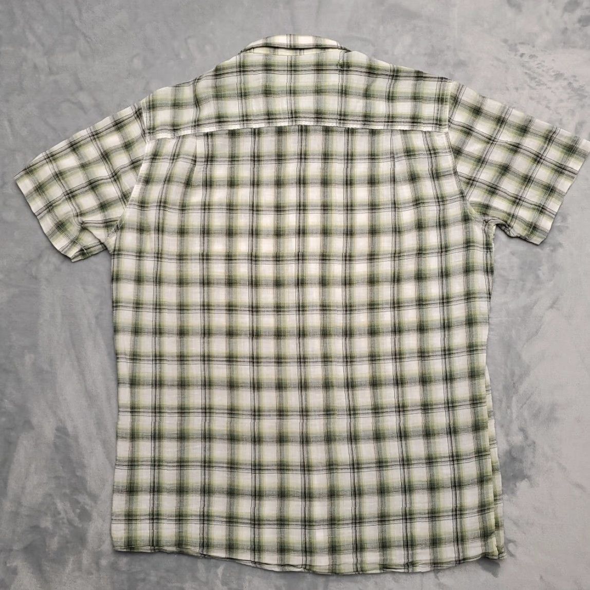 Vintage Kuhl Shirt Men L Green Plaid 100% Organic Cotton Short Sleeve Button-Up Pockets Casual Outdoor Hiking Size US L / EU 52-54 / 3 - 7 Thumbnail
