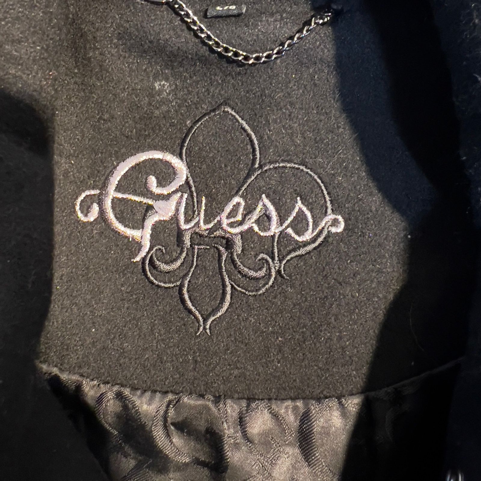 Guess Guess Wool Blend Full Zip Pea Coat Woman Large Pockets Belt Size L / US 10 / IT 46 - 2 Thumbnail