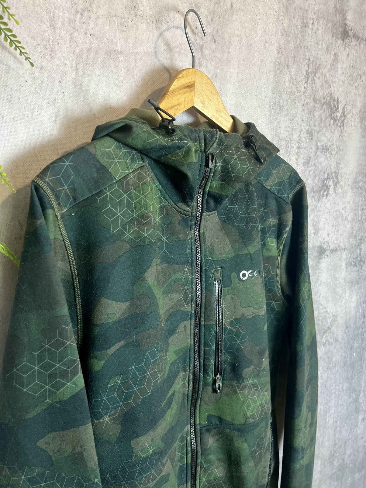 Oakley Oakley zip fleece camo green Size US S / EU 44-46 / 1 - 2 Thumbnail