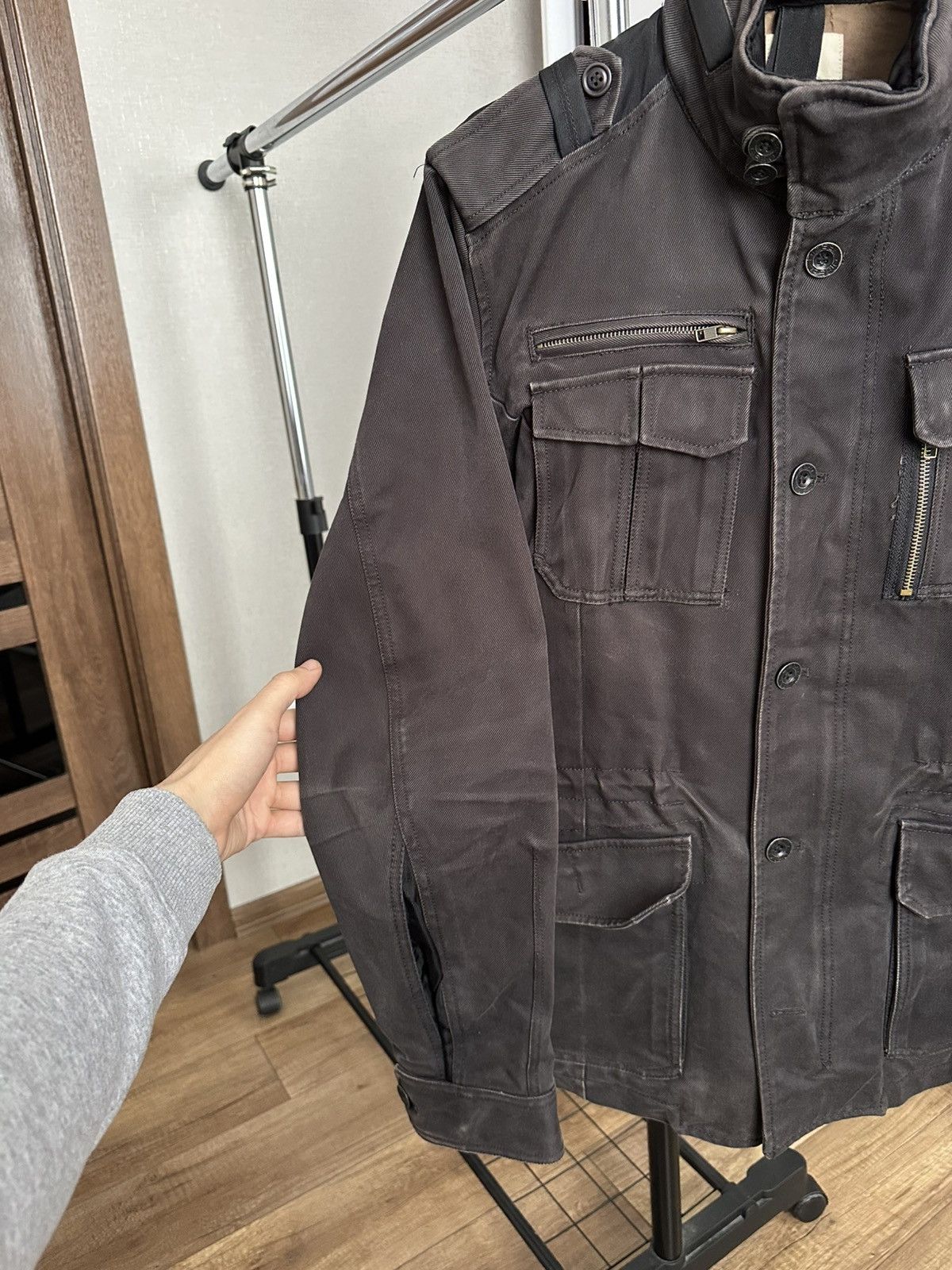 Diesel Diesel Vintage Military Army Cargo Bondage Jacket Size US XL / EU 56 / 4 - 6 Thumbnail