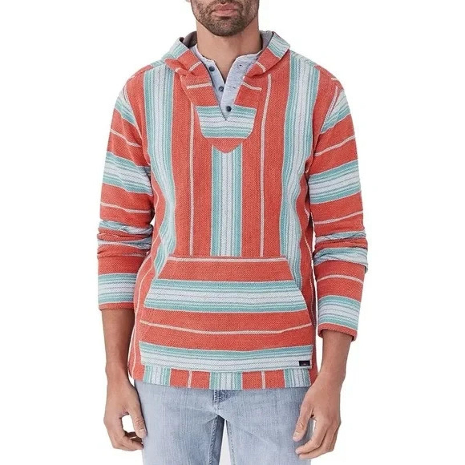 Faherty Faherty Terry Baja Pullover Striped Medium A001888 Size US M / EU 48-50 / 2 - 1 Thumbnail