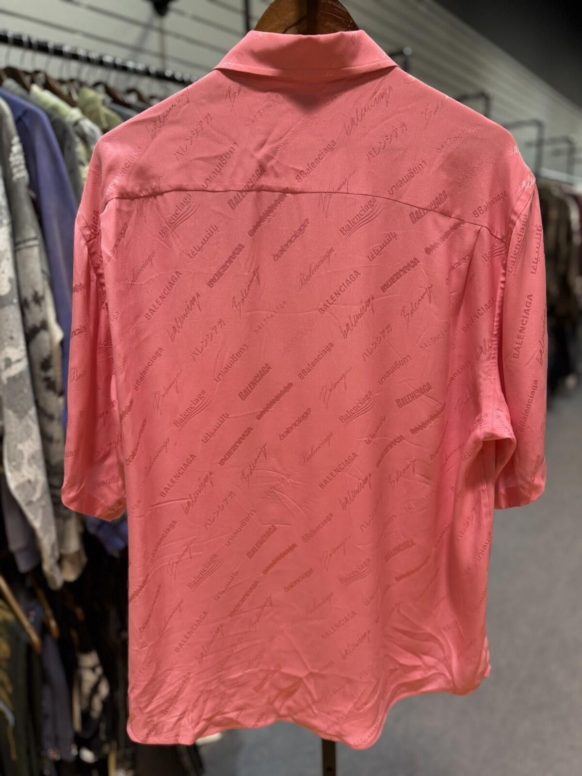 Balenciaga Balenciaga Homewear Pink Oversized Pajama Blouse 32 $1650 Size M / US 6-8 / IT 42-44 - 8 Thumbnail