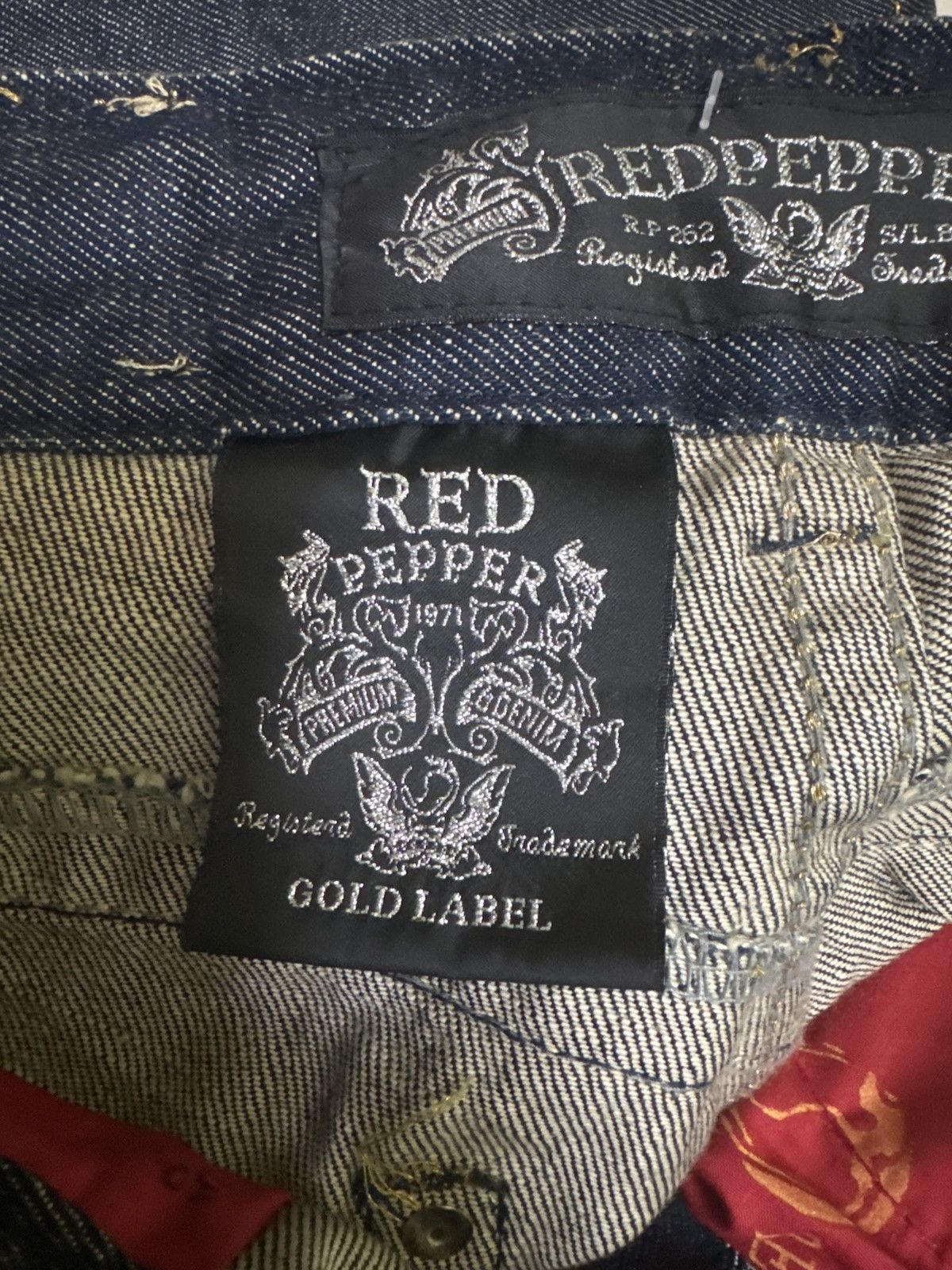 Hysteric Glamour WIDE LEG REDPEPPER BUCKLE BACK STUDDED CLAW MARKS NICE DENIM Size US 29 - 16 Thumbnail
