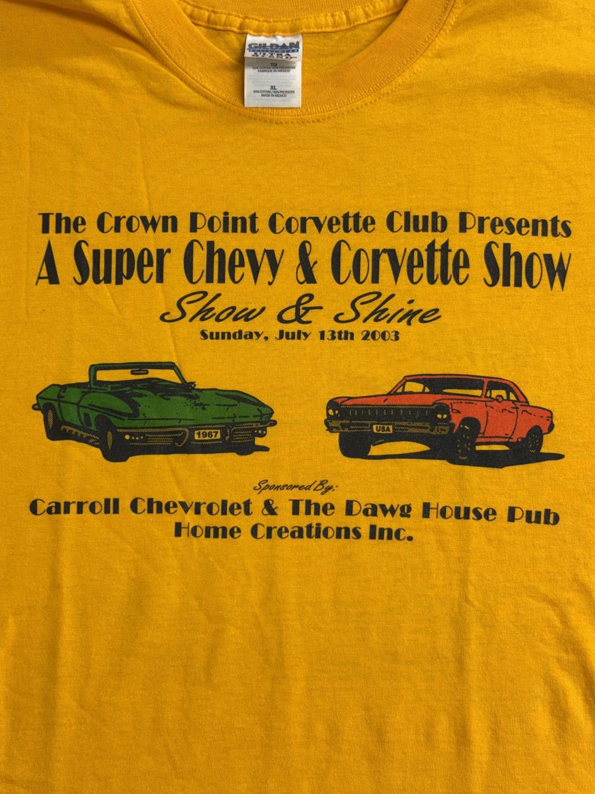 Gildan Vintage 67 Corvette Convertible T-shirt Crown Point Club XL Size US XL / EU 56 / 4 - 4 Thumbnail