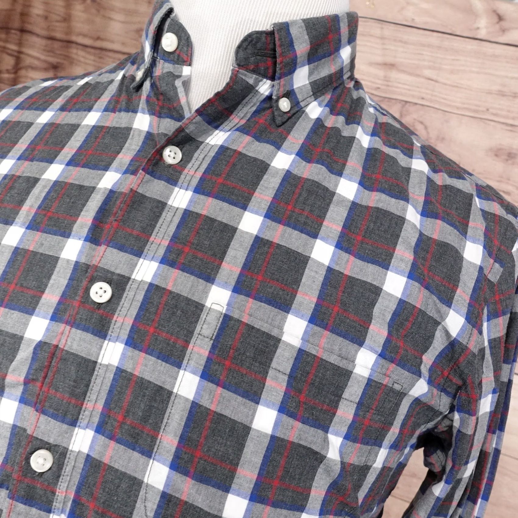 J.Crew J.CREW Slim Fit Long Sleeve Plaid Button Down Shirt Mens M Medium Multicolor Pattern Tailored Shirt Size US M / EU 48-50 / 2 - 2 Thumbnail
