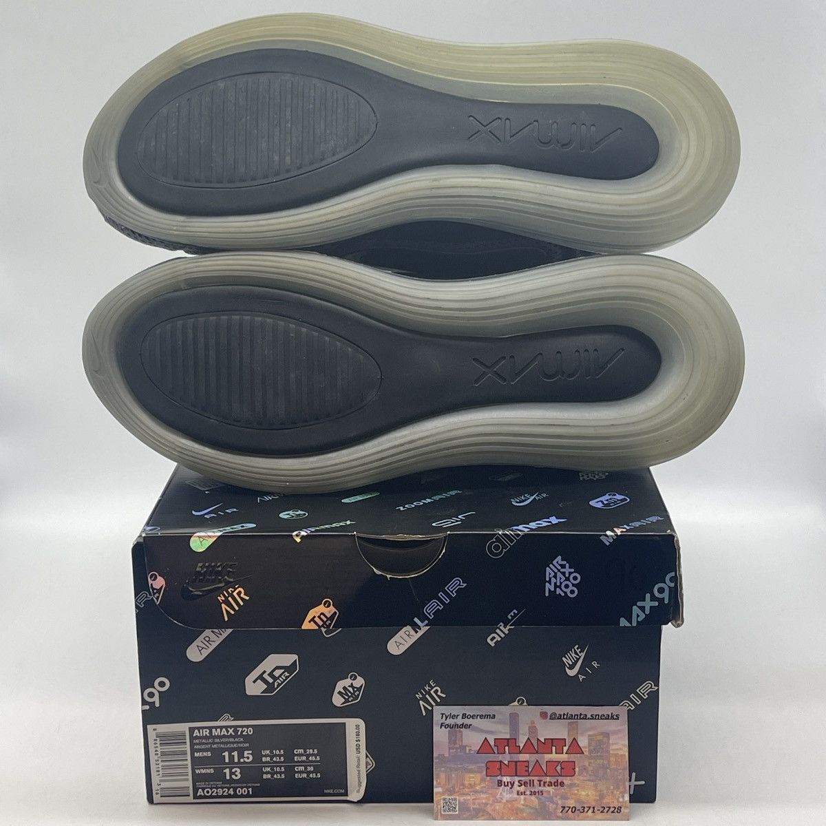 Nike Air max 720 northern lights night Size US 11.5 / EU 44-45 - 7 Thumbnail