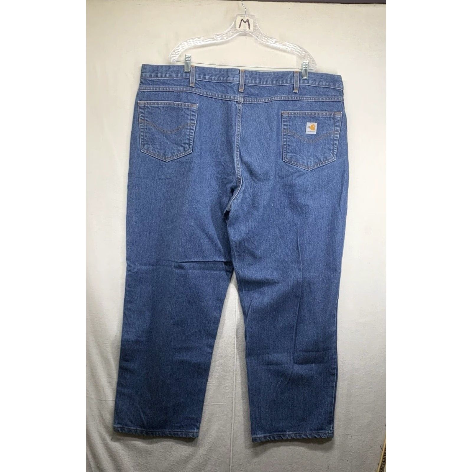 Carhartt Carhartt Flame-Resistant Jeans Wide Leg Straight Fit Blue Mens 48W 30L Denim HRC 3 Size US 32 / EU 48 - 2 Thumbnail