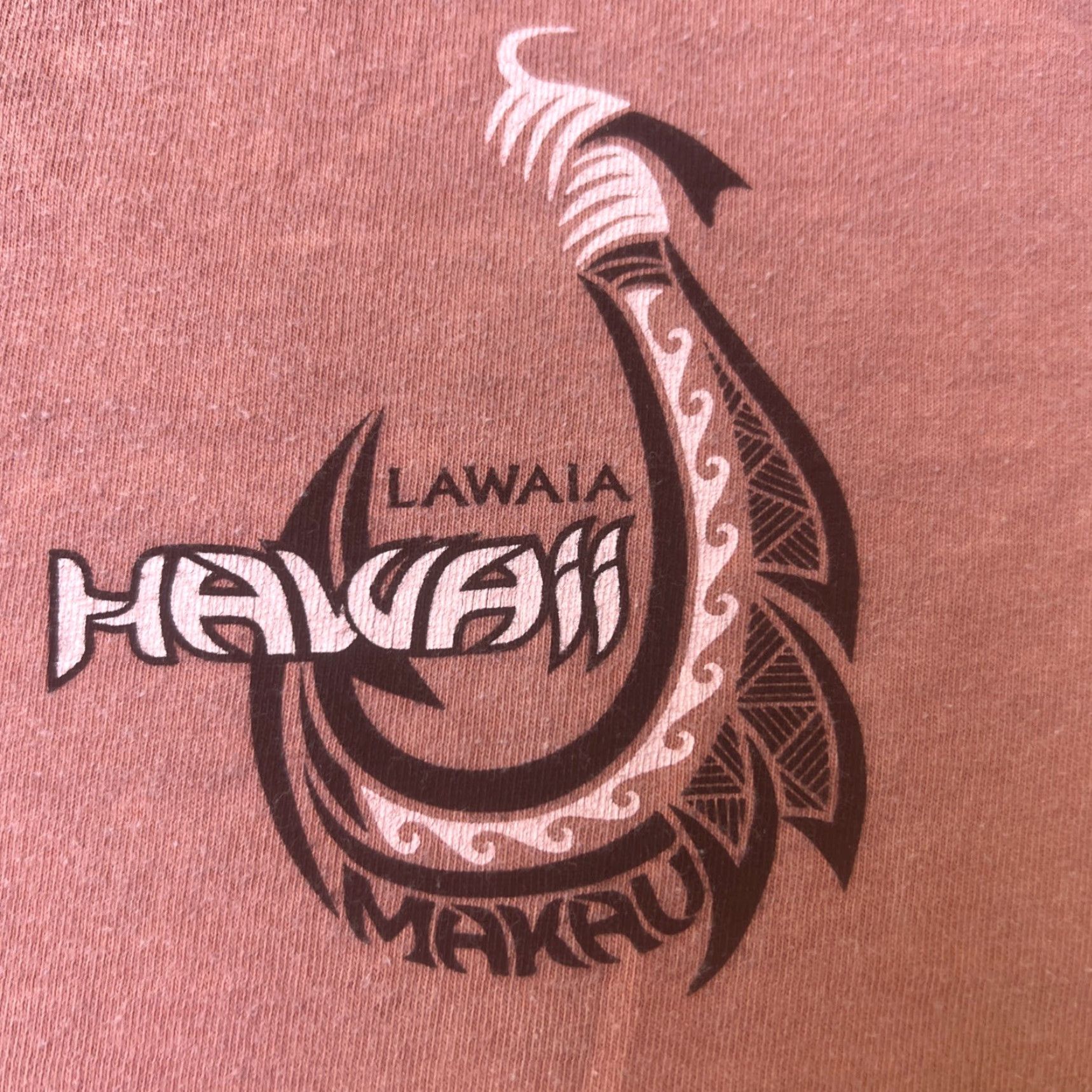 Vintage VINTAGE Crazy Shirts Shirt M Pink Hawaii Beach Bohemian Retro Nautical Tropical Lawaia Makau Graphic Print Short Sleeve Crew Neck Man Size US M / EU 48-50 / 2 - 4 Thumbnail
