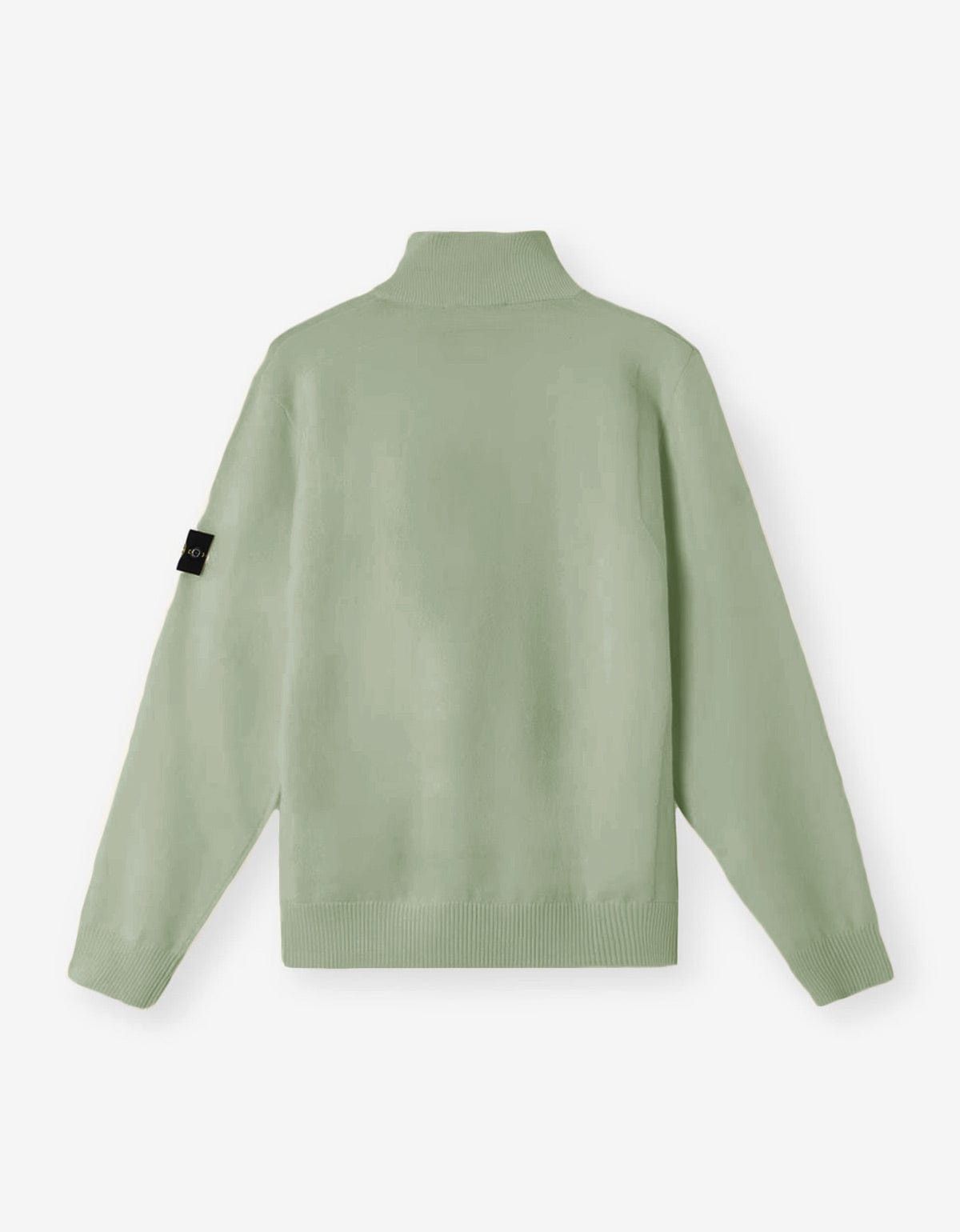 Stone Island Stone Island Green Half-Button Sweater Size US XL / EU 56 / 4 - 2 Thumbnail