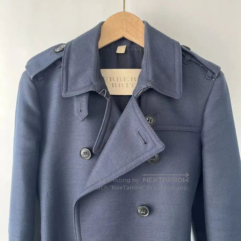 Burberry Burberry Women's Spring Autumn Navy Blue Coat. Size S / US 4 / IT 40 - 5 Thumbnail