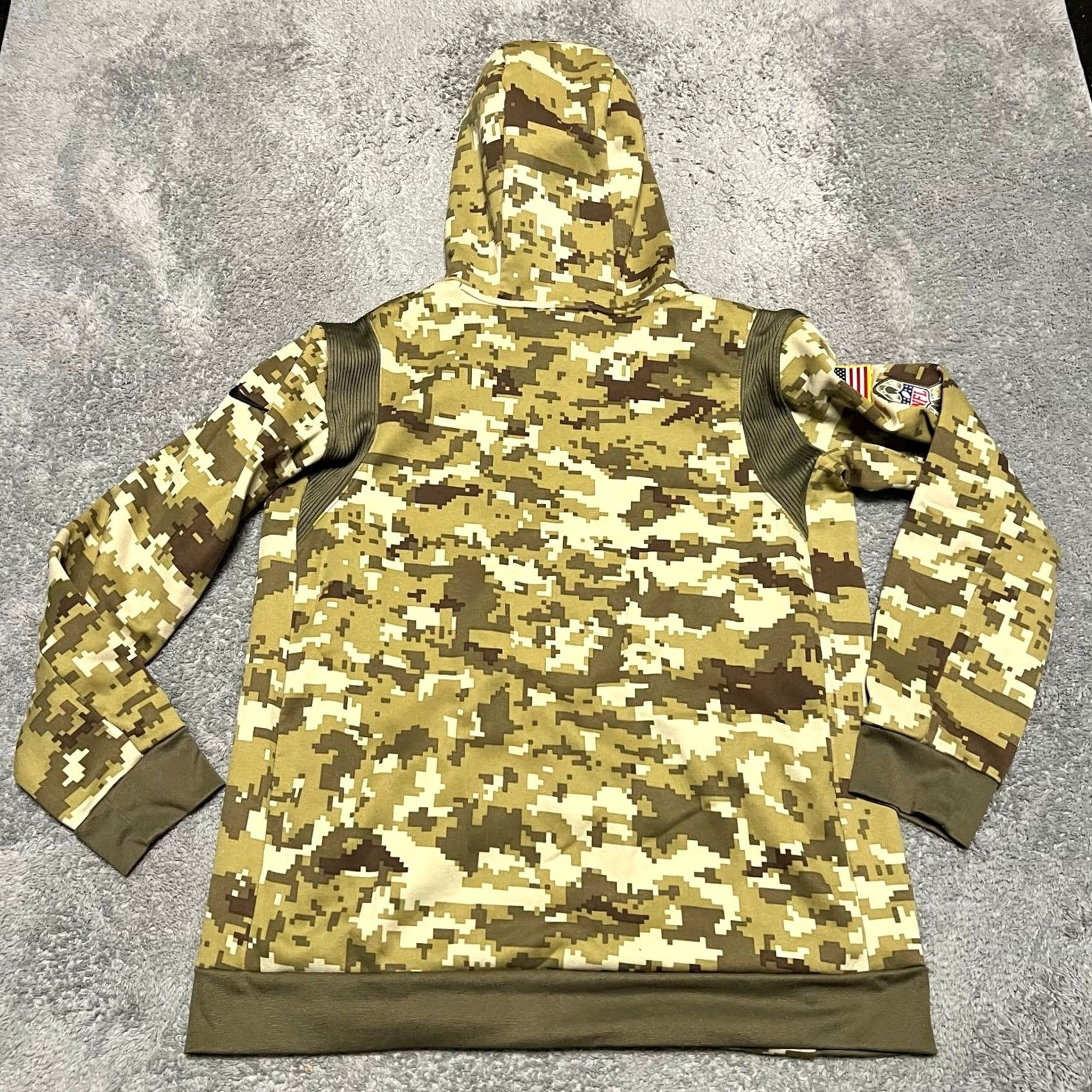 Nike Nike NFL Pittsburgh Steelers Salute To Service Hoodie Mens Large Camouflage Green L Regular Pullover Shirt? Size US L / EU 52-54 / 3 - 3 Thumbnail