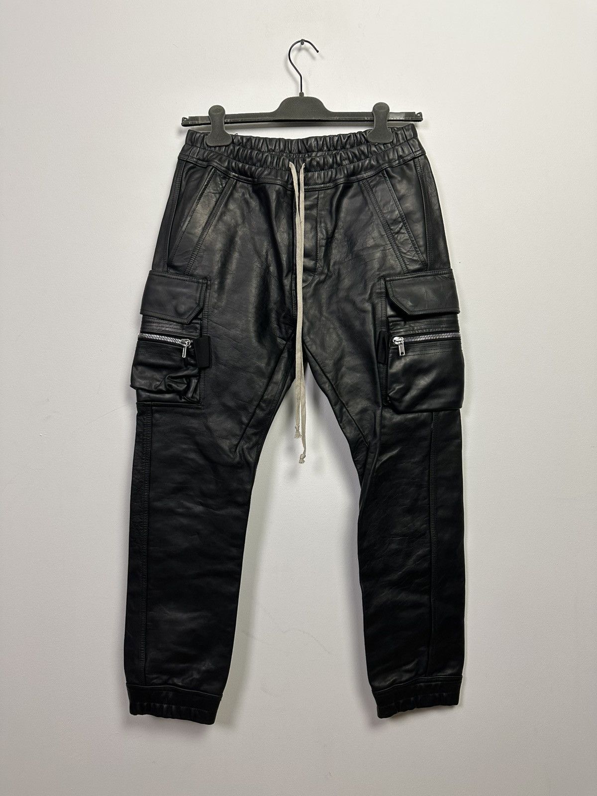 Rick Owens SS24 ‘LIDO’ Heavy Calfskin Cargojoggers Size US 34 / EU 50 - 1 Thumbnail