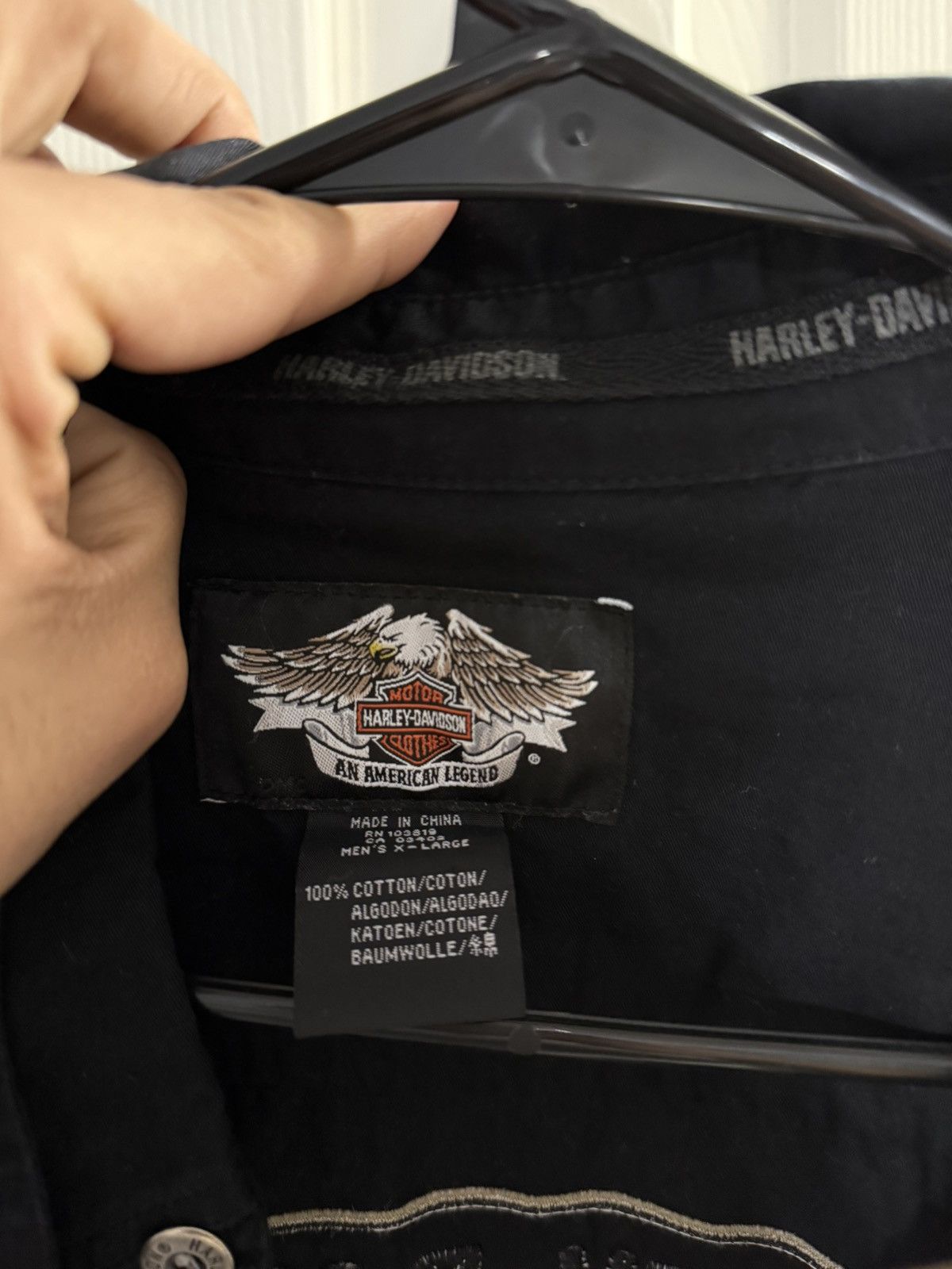 Harley Davidson × Vintage Harley Davidson Black Button Up Size US XL / EU 56 / 4 - 3 Thumbnail