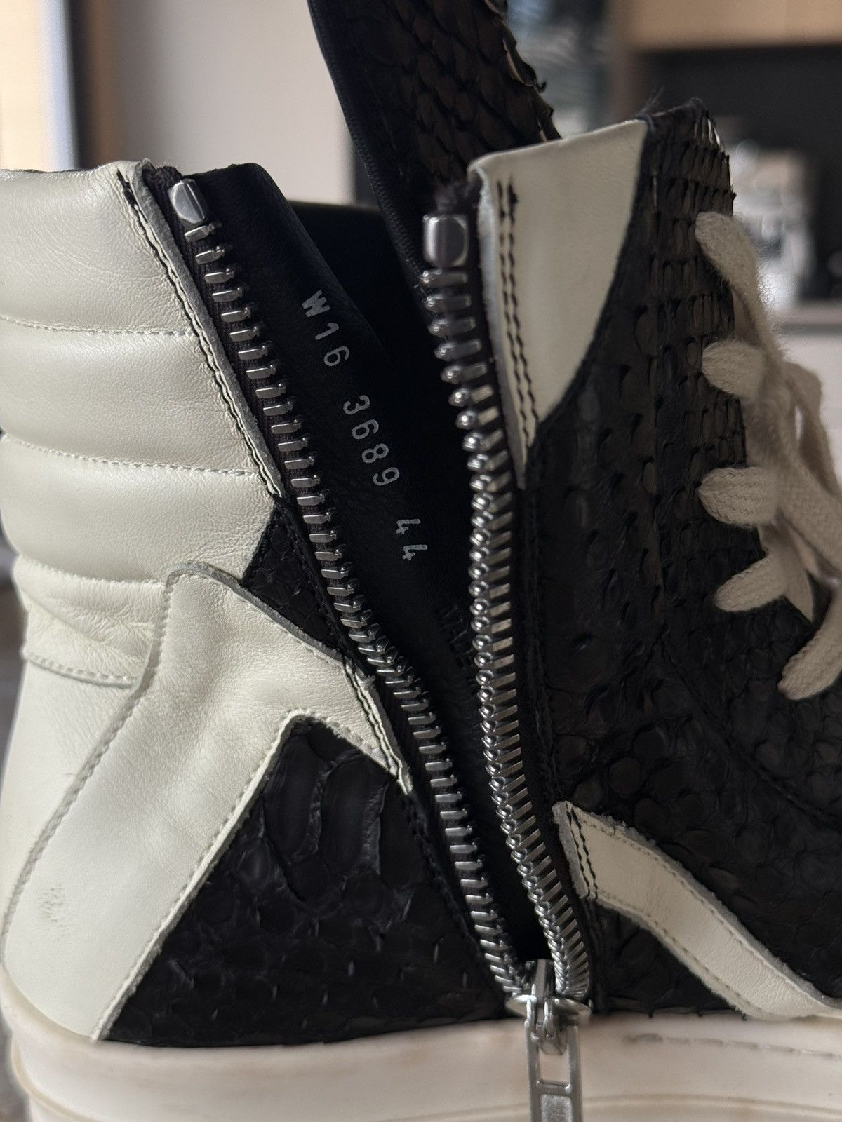 Rick Owens Natural Python Rick Owens Geobasket Size US 11 / EU 44 - 8 Thumbnail