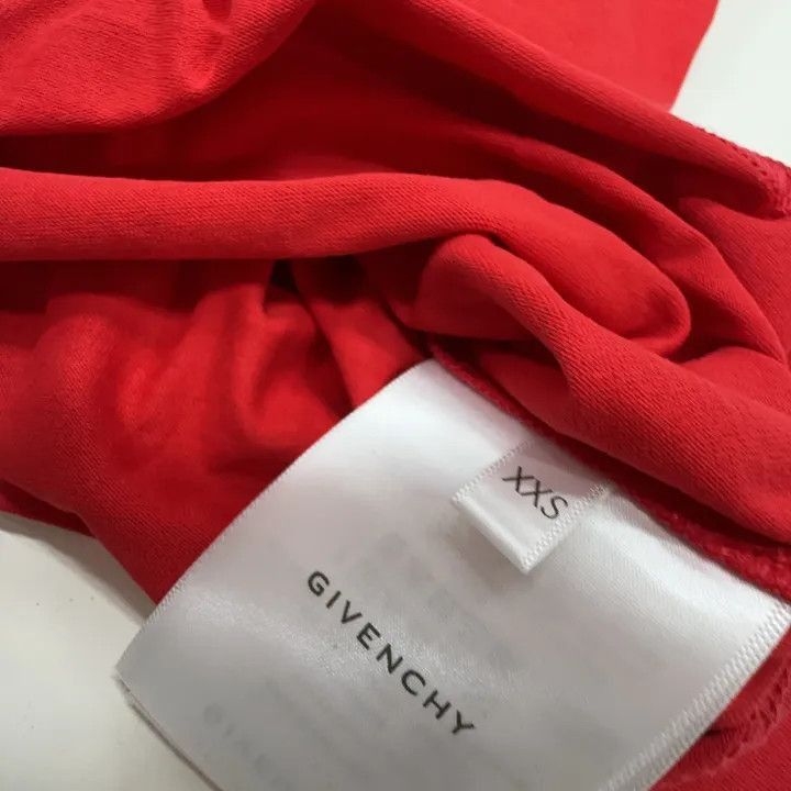 Givenchy Givenchy Givenchy Red Logo Embroidered Short Sleeve TShirt Size US XXS / EU 40 - 5 Thumbnail