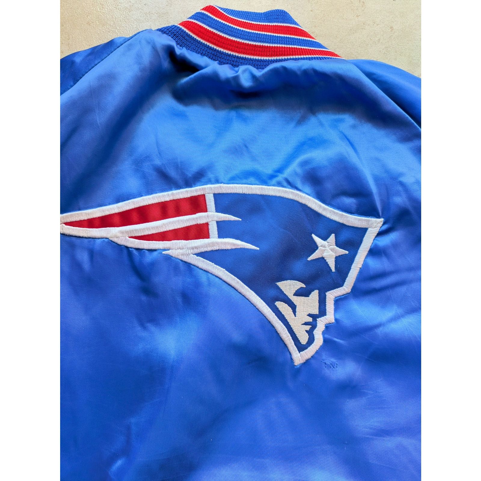NFL × Starter New England Patriots 90s LEGENDS satin bomber L NFL vintage Size US L / EU 52-54 / 3 - 3 Thumbnail