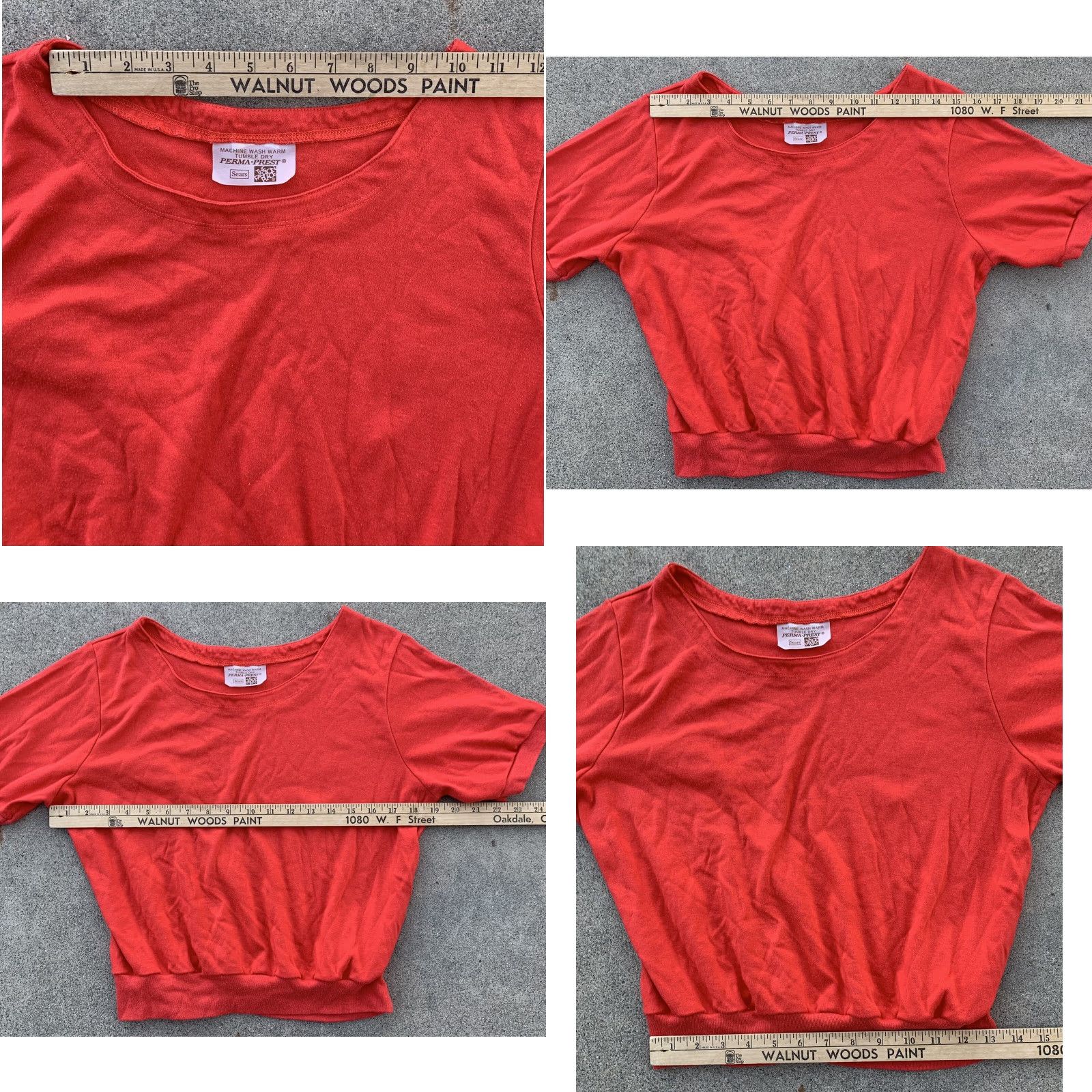Sears VINTAGE Sears The Fashion Place top t-shirt tee 70s 80s size M Medium Red Cotton Or Cotton Blend Shirt Mens Size M / US 6-8 / IT 42-44 - 8 Thumbnail