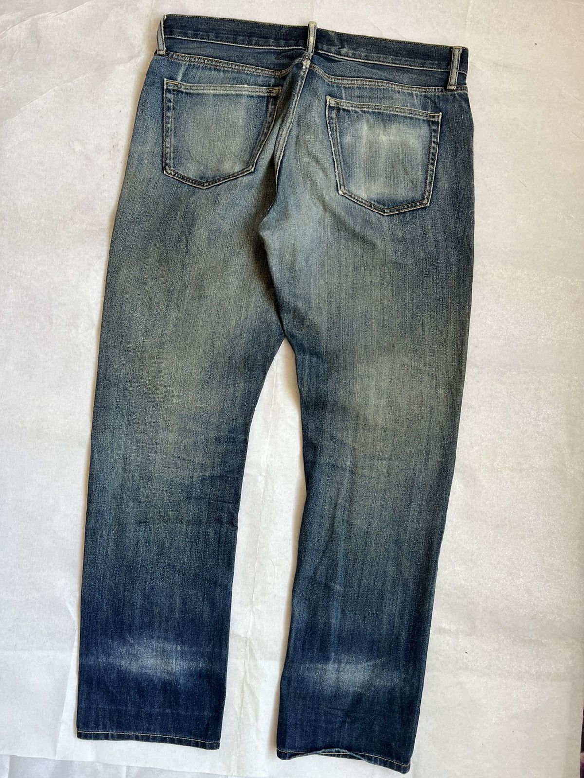 Uniqlo Uniqlo Regular Straight distressed and aging denim Size US 38 / EU 54 - 10 Thumbnail