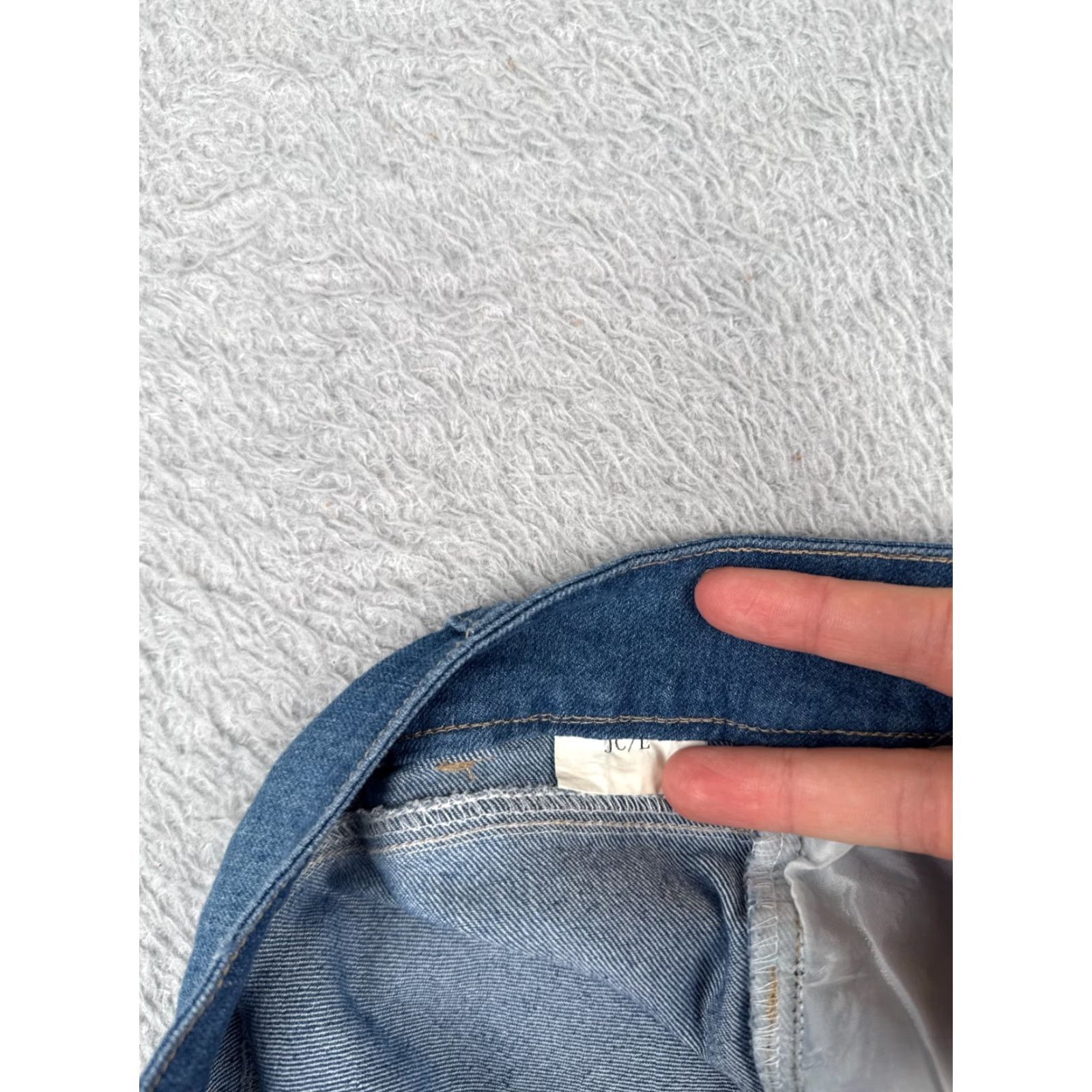 Vintage Jeans Women 14 Blue Denim Bootcut High Rise 34x32 Cotton Cotton Blend Light Wash 5-Pocket Design Womens Size 36" / US 14 / IT 50 - 6 Thumbnail