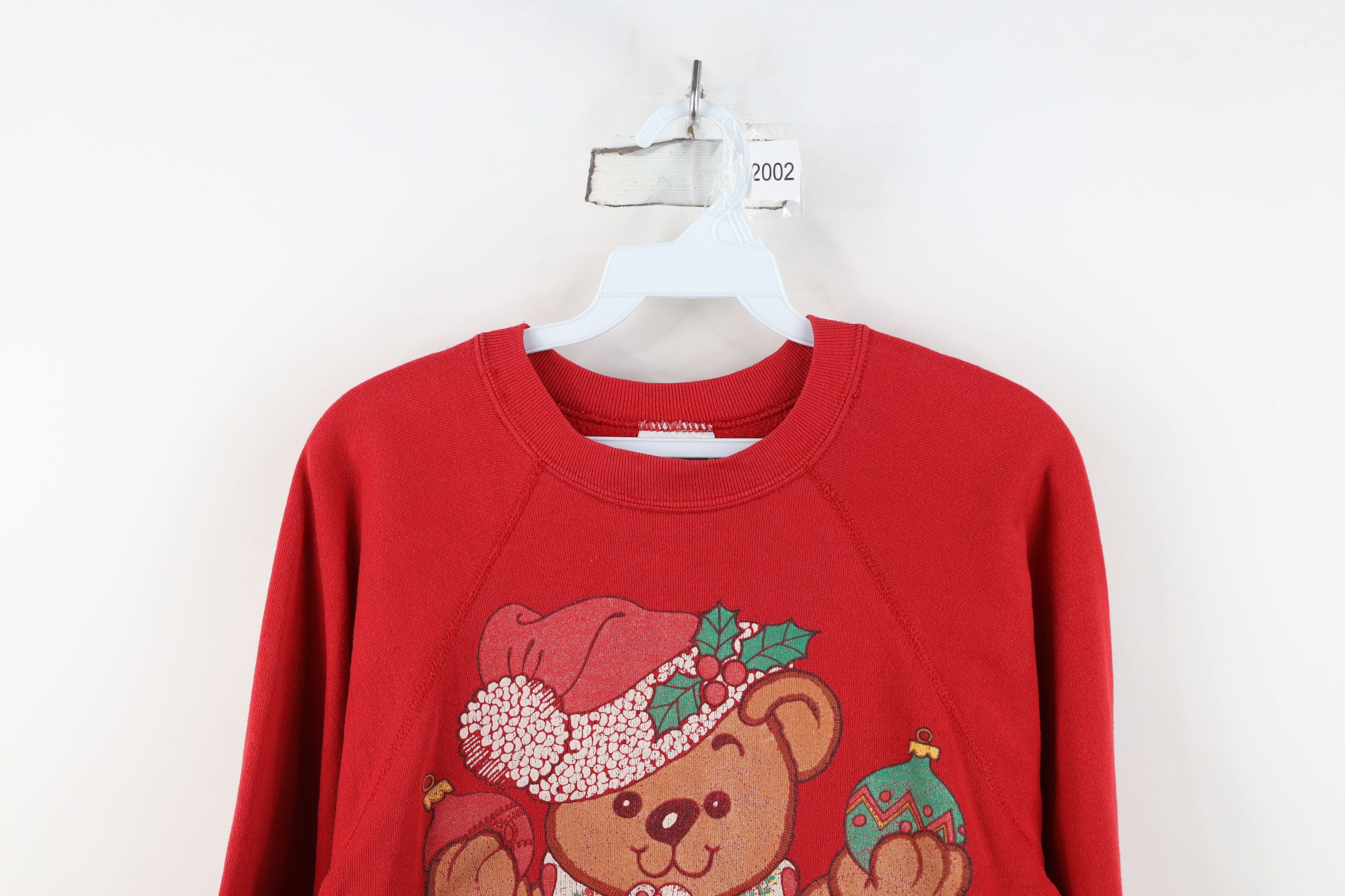 Vintage Vintage 90s Streetwear Christmas Teddy Bear Sweatshirt USA Size S / US 4 / IT 40 - 2 Thumbnail