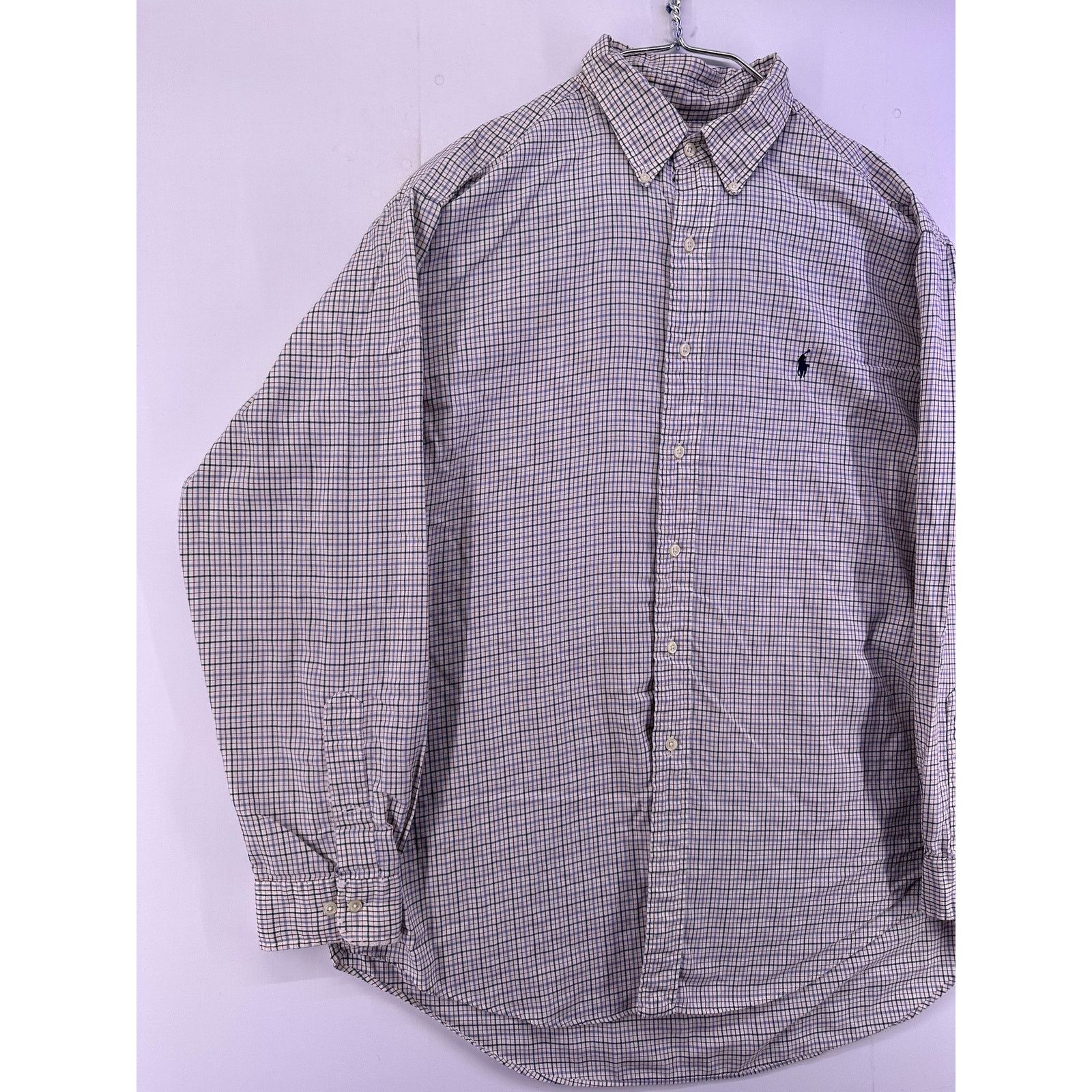 Ralph Lauren Ralph Lauren Tan Dark Color Blend Yarmouth LS Size 17 Size US XL / EU 56 / 4 - 2 Thumbnail
