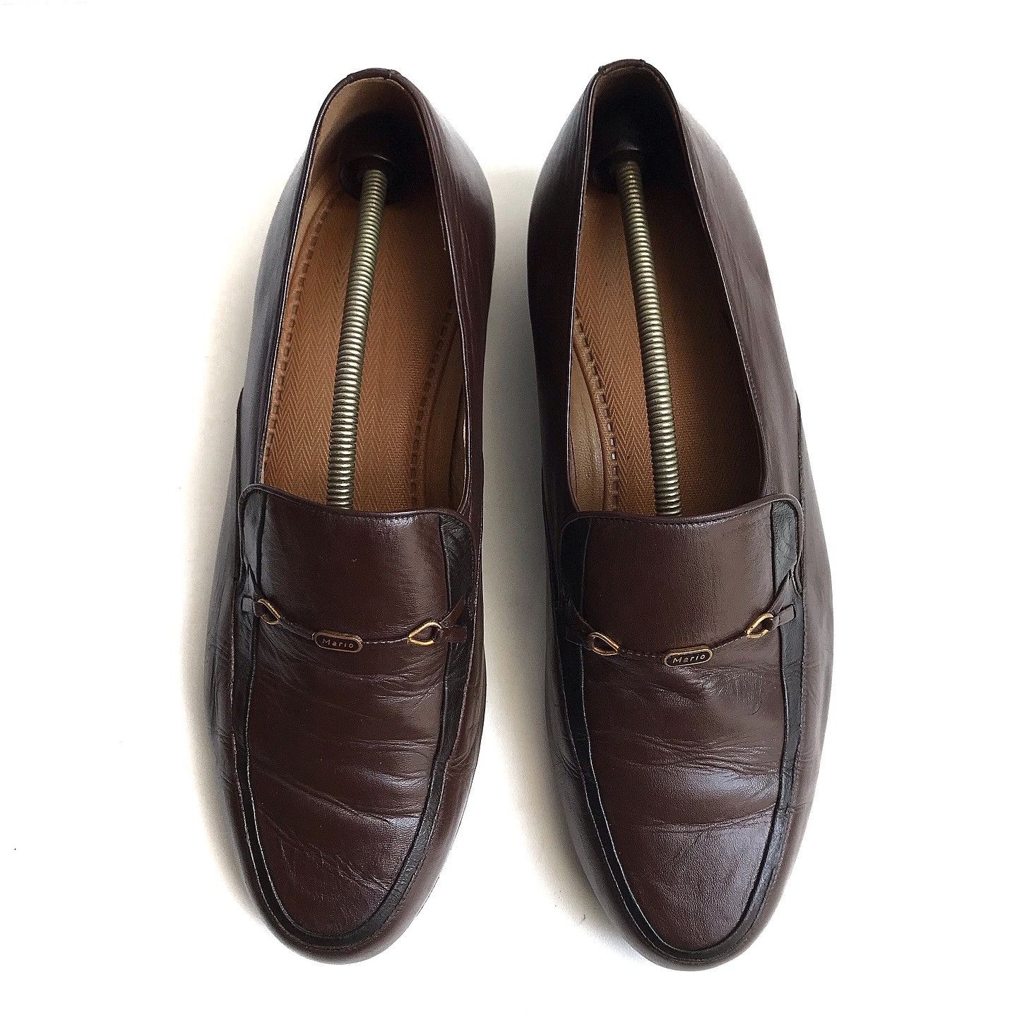 Designer Vintage Mario Minardi italian Penny Loafer Tassle brown Size US 8 / EU 41 - 1 Thumbnail