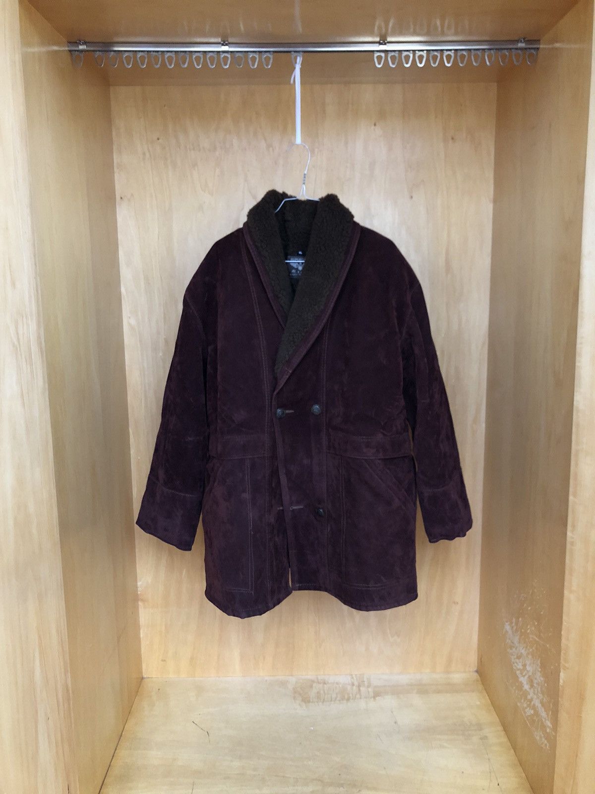 image of Vintage Reportage Coat in Maroon, Men's (Size XL)