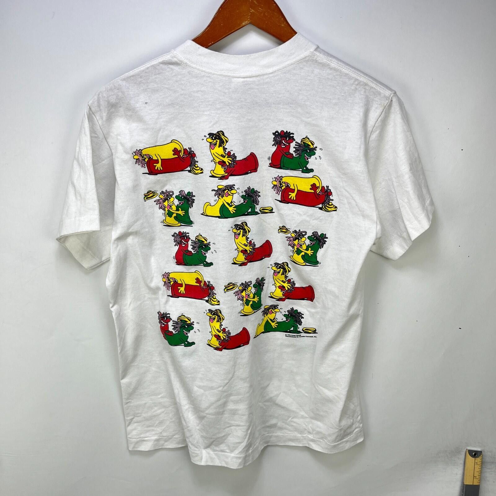 Vintage Vintage 1993 Sex Rasta Condoms Novelty T Shirt Comedy L Size US L / EU 52-54 / 3 - 7 Thumbnail