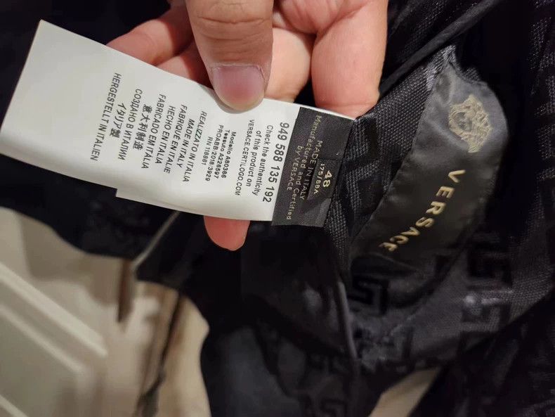 Versace Versace Embroidered monogram reversible jacket Size US M / EU 48-50 / 2 - 6 Thumbnail