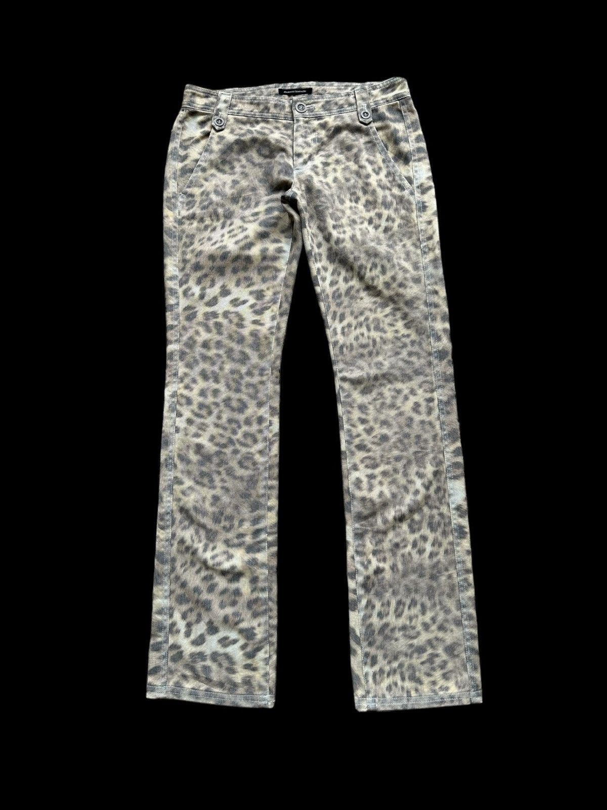 5351 POUR LES HOMMES 00's Abahouse Devinette leopard overprinted pant Size US 29 - 1 Thumbnail