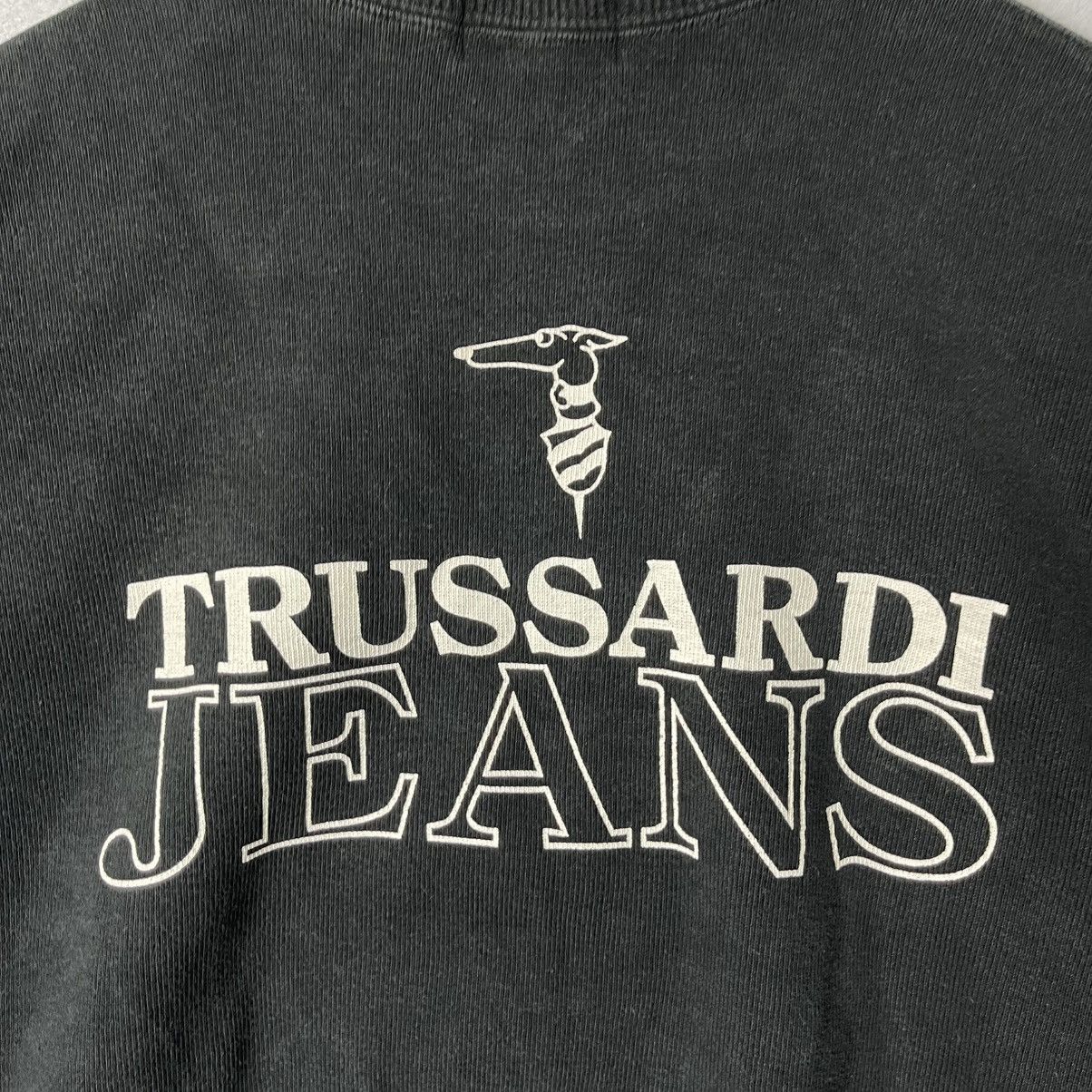 Trussardi Vintage 1990s Trussardi Jeans Back Logo Sweatshirt Size US M / EU 48-50 / 2 - 2 Thumbnail