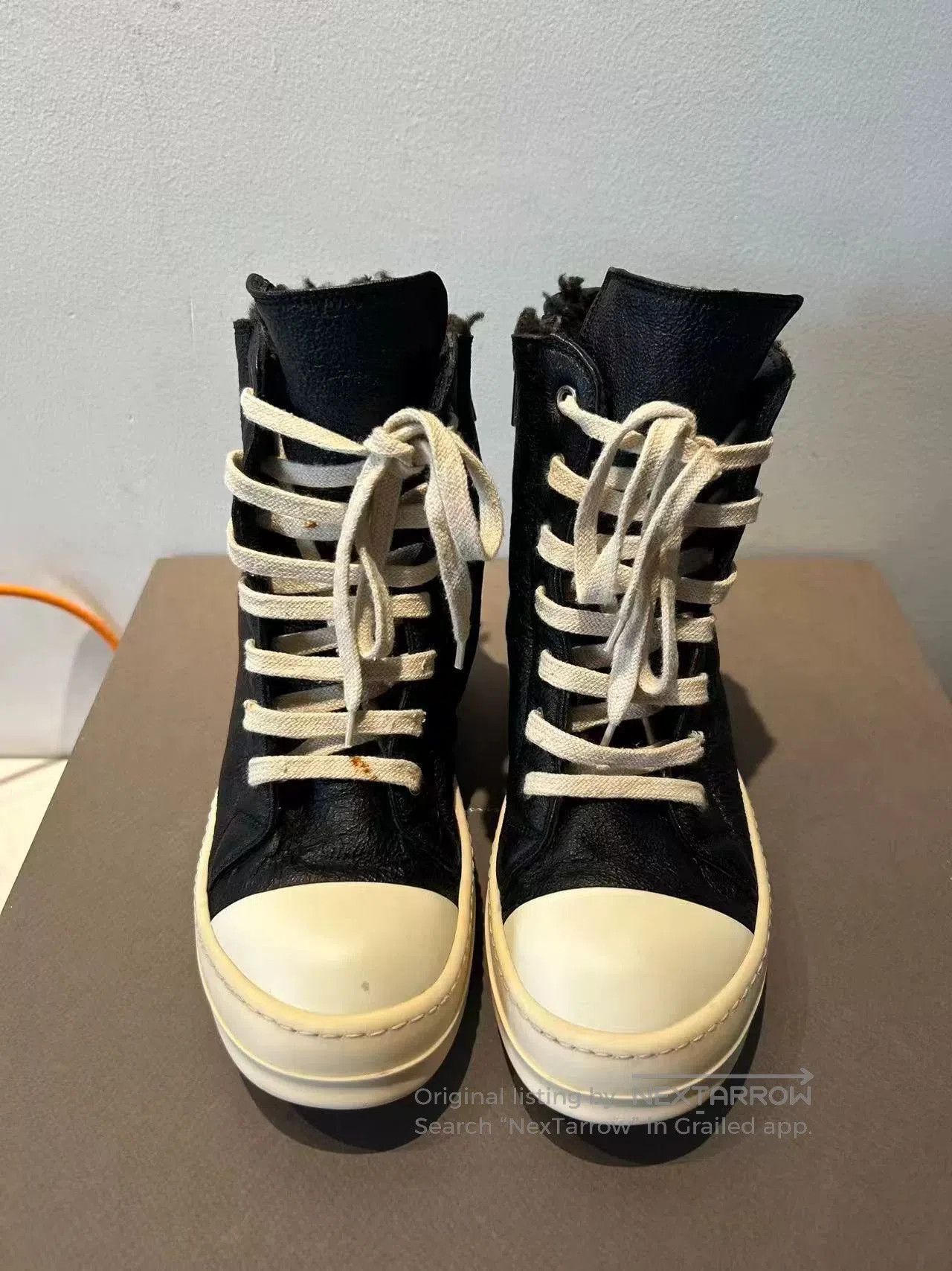 Rick Owens Rick Owens Black High-Top Sneakers. Size US 7 / EU 40 - 2 Thumbnail