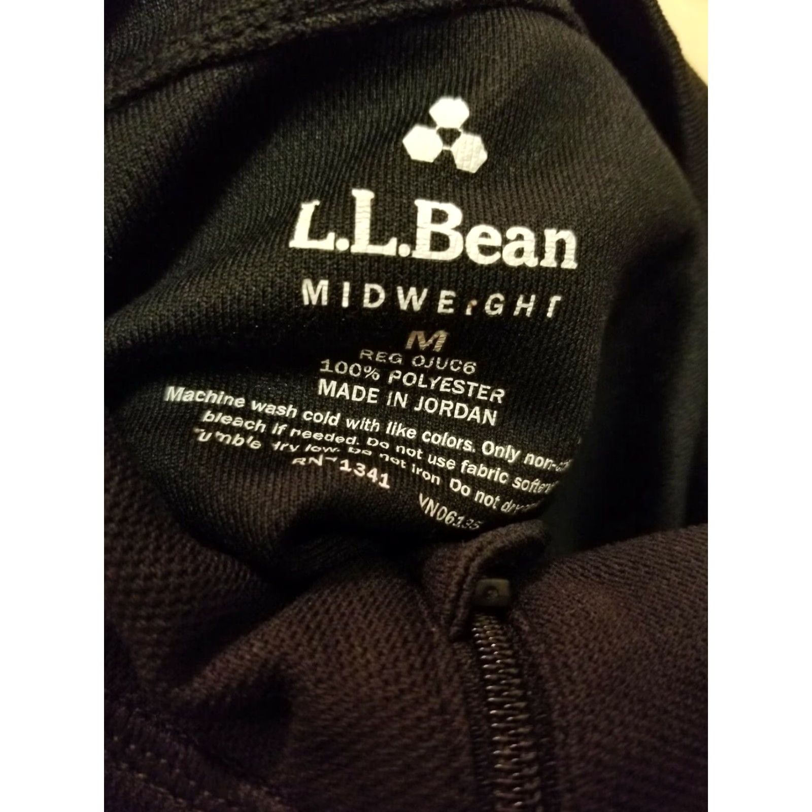 Vintage L.L. Bean Womens M Black Midweight Long Sleeve Athletic Base Layer Shirt Size M / US 6-8 / IT 42-44 - 3 Thumbnail