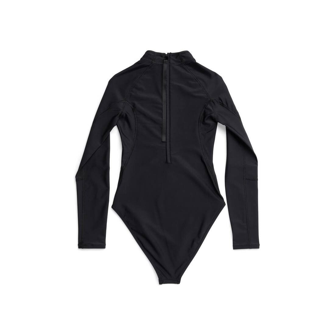 Balenciaga o1tr1nto1125 Sporty Tech Long Sleeve Swimsuit in Black Size XL / US 12-14 / IT 48-50 - 2 Thumbnail