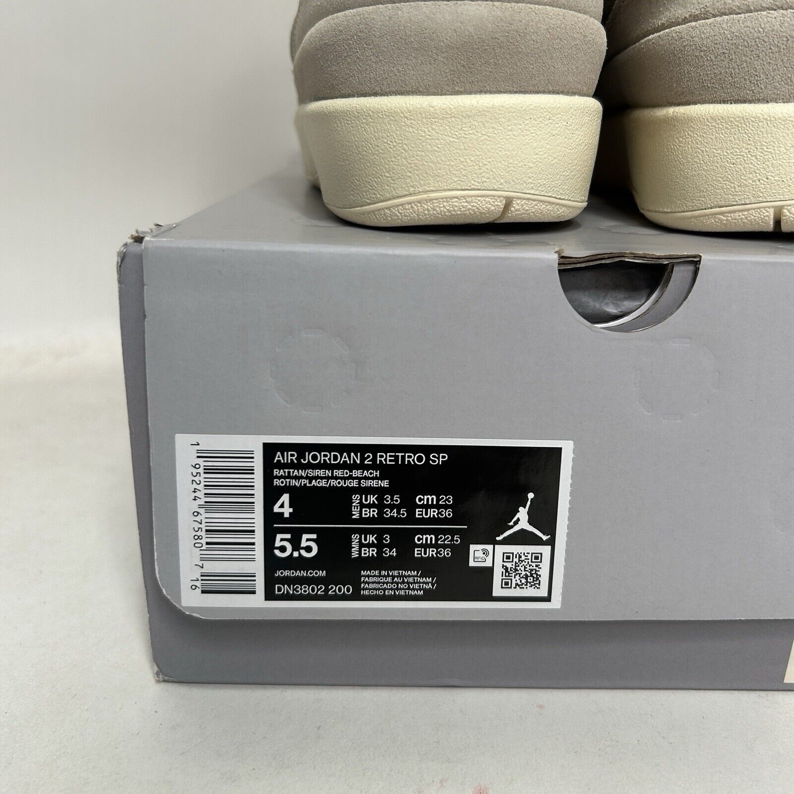 Jordan Brand Nike Air Jordan 2 Retro SP X Union LA “Rattan” 2024 Size US 5.5 / IT 35.5 - 5 Thumbnail