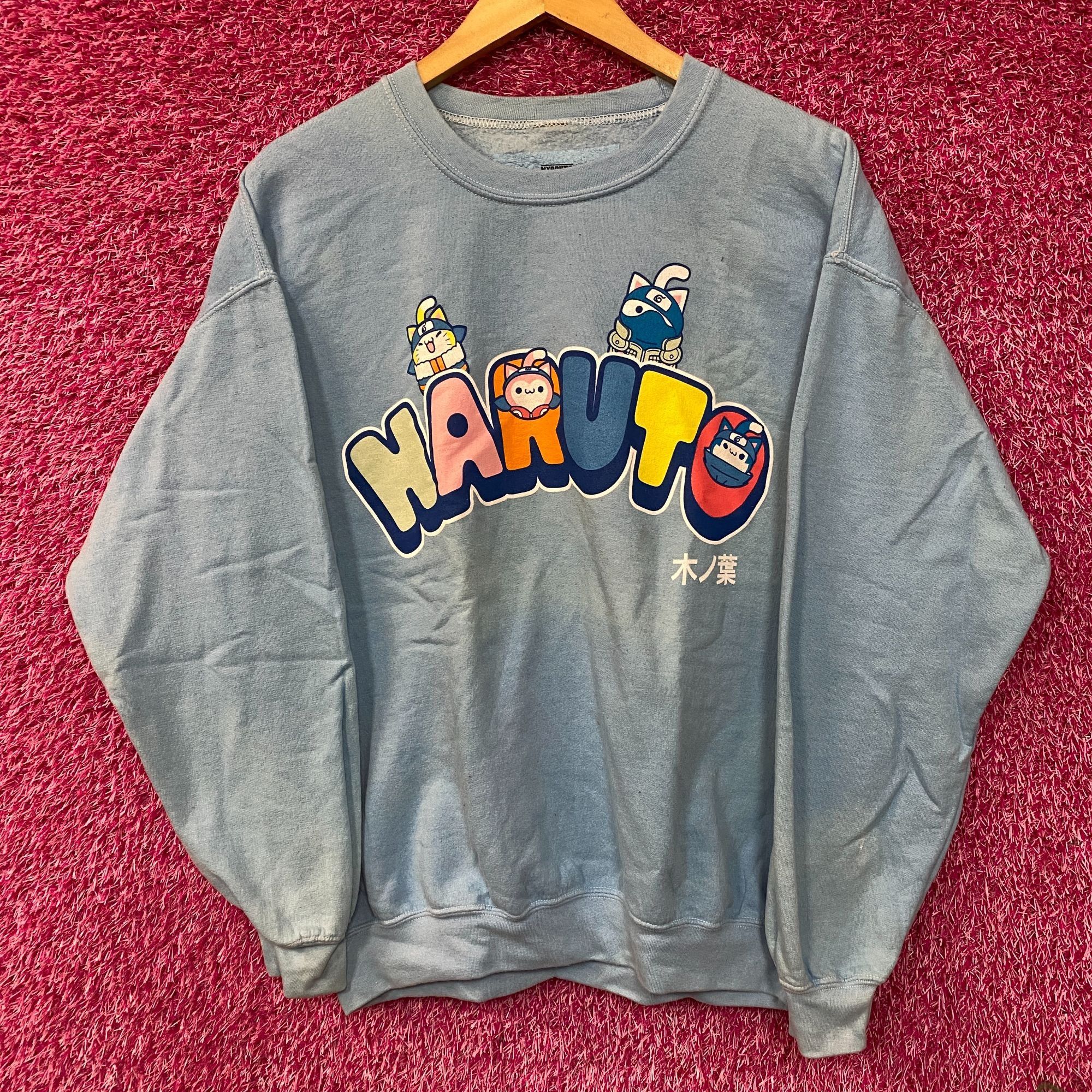 Anime Nyaturo Kawaii Oversize Naruto Anime Crewneck Sweater Medium Size US M / EU 48-50 / 2 - 1 Thumbnail