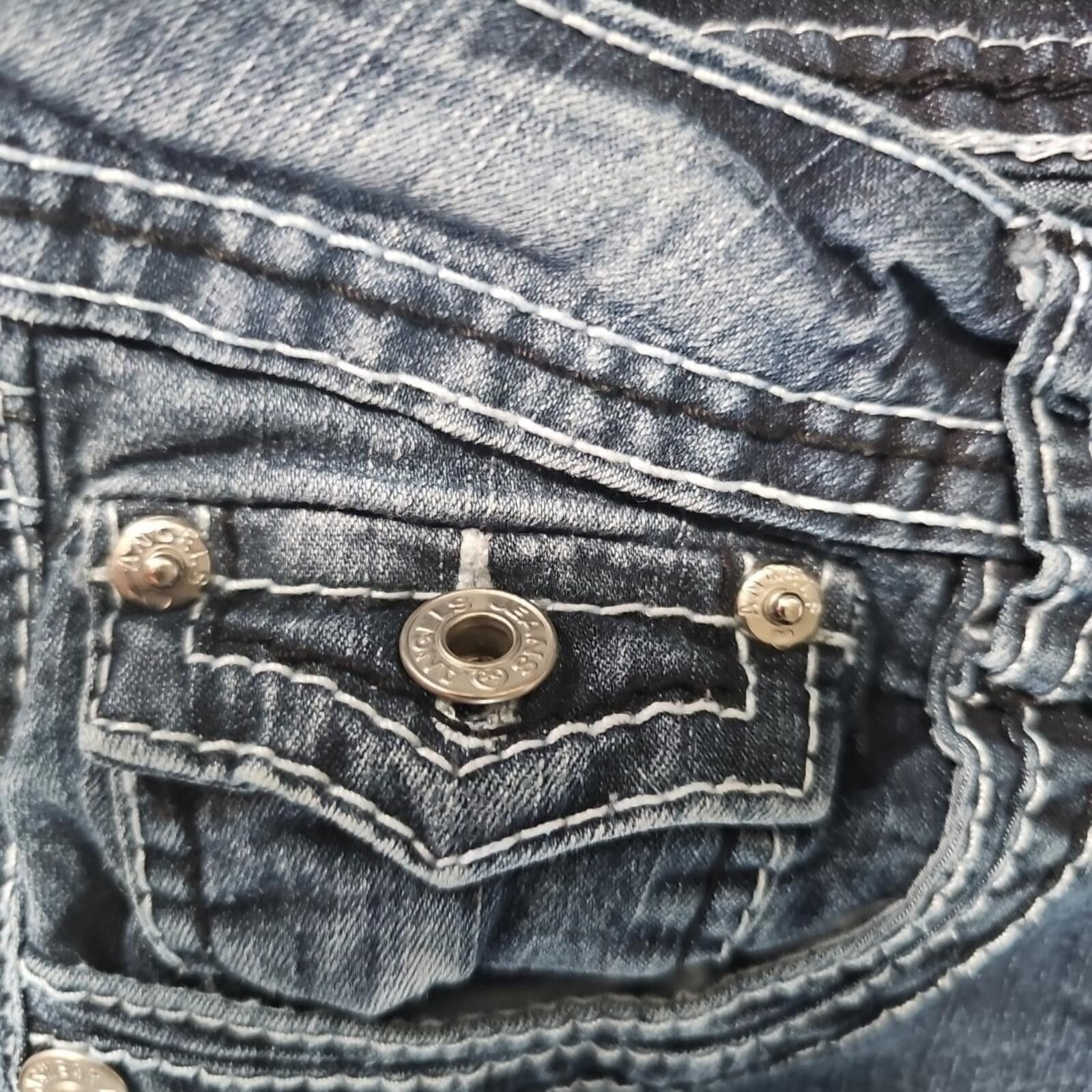 Palm Angels Angels Size 13 Cuffed Jean Capris Size 30" / US 8 / IT 44 - 3 Thumbnail