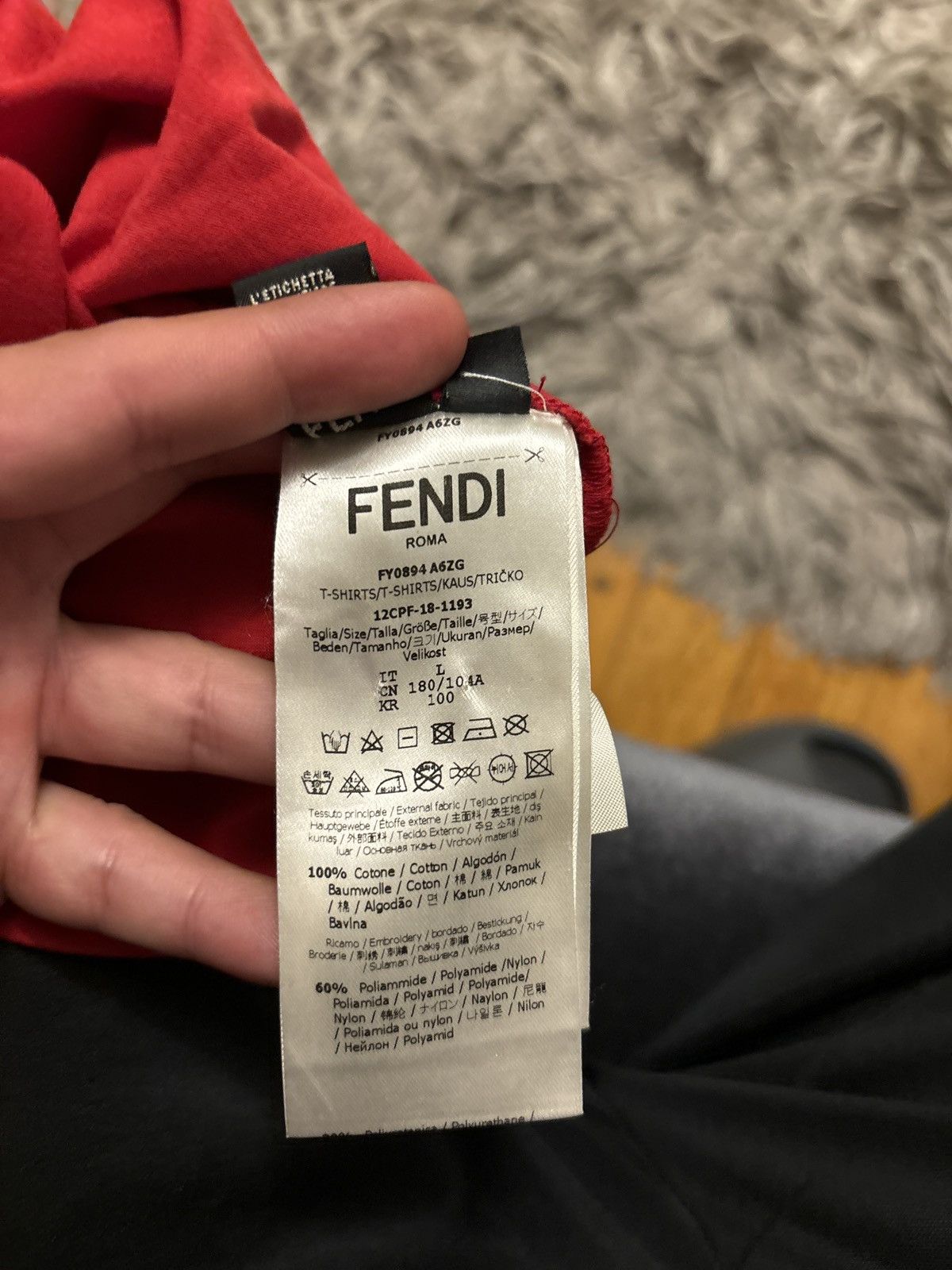 Fendi Fendi t shirt Size US L / EU 52-54 / 3 - 8 Thumbnail