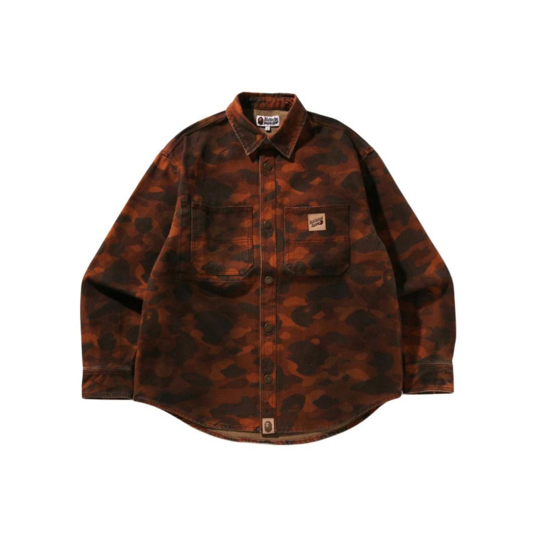 Bape A Bathing Ape Camo Work Shirt Size S Size US S / EU 44-46 / 1 - 1 Thumbnail