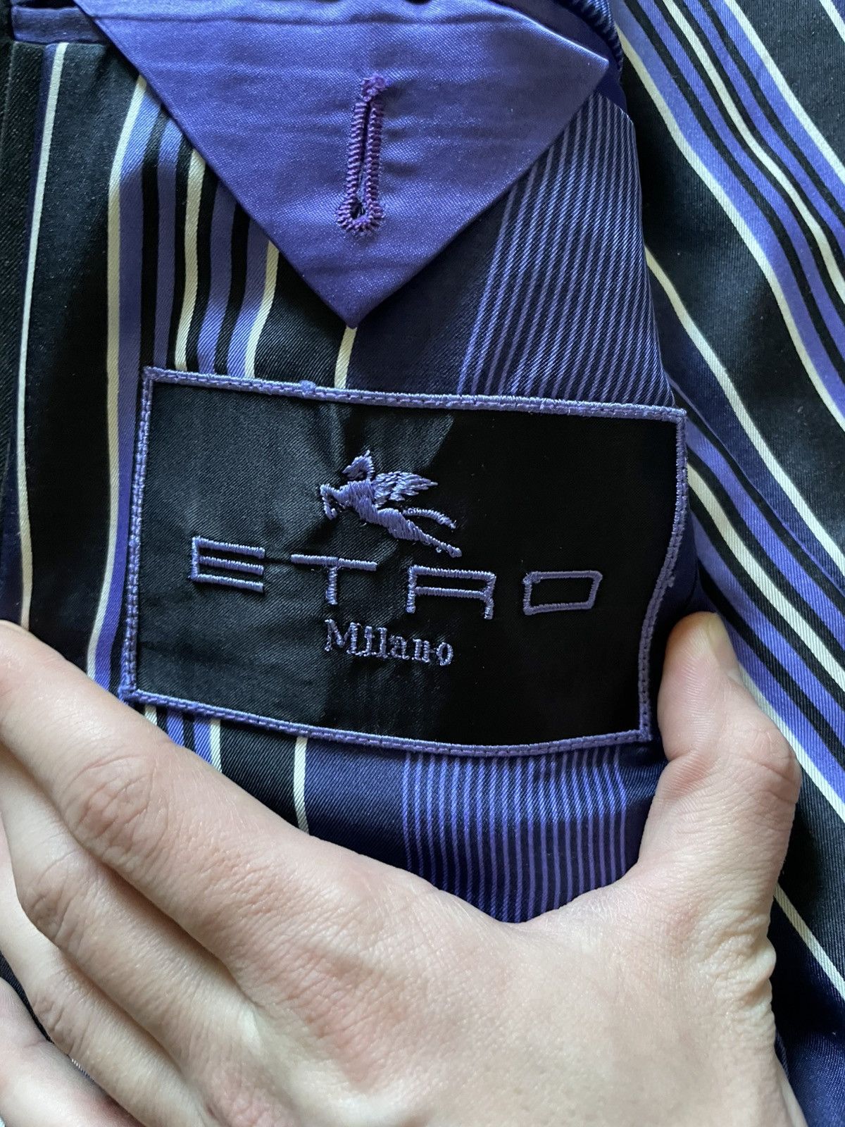 Etro Etro Mens Suit 100% Wool Size 50R Size 50R - 8 Thumbnail