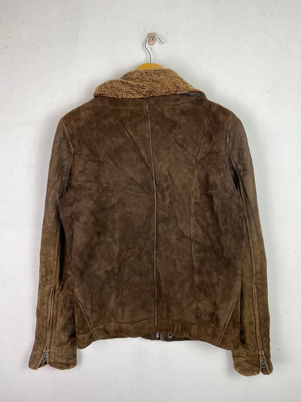 Leather vintage okiraku lamb leather jacket fur lining ideal zipper Size US S / EU 44-46 / 1 - 11 Thumbnail