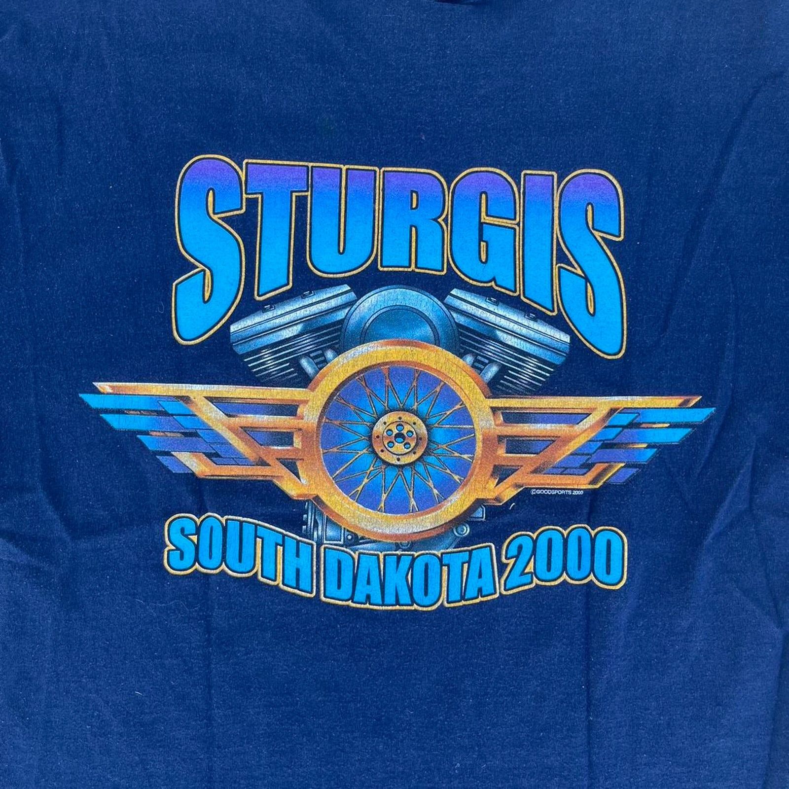 Fruit Of The Loom Vintage sturgis biker rally tshirt Size US XL / EU 56 / 4 - 8 Thumbnail