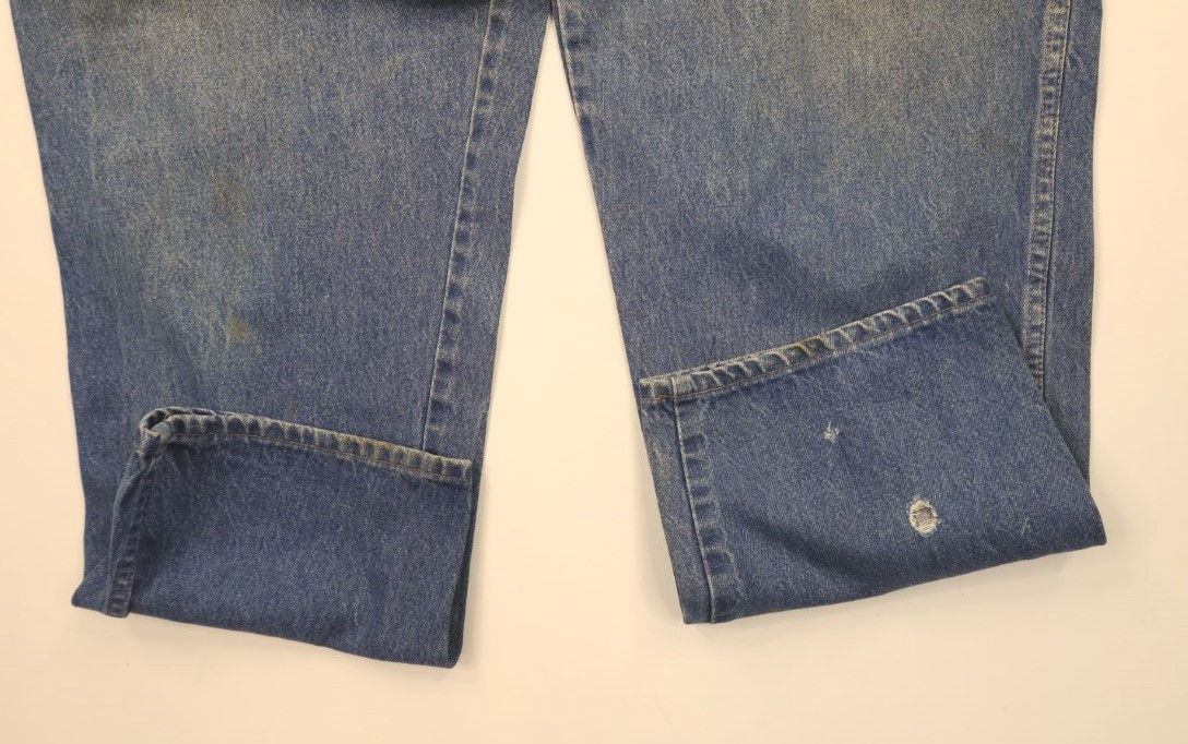 Vintage × Wrangler Vintage 80s 90s Wrangler Pleated Tapered Leg Denim Jeans USA Size US 38 / EU 54 - 5 Thumbnail