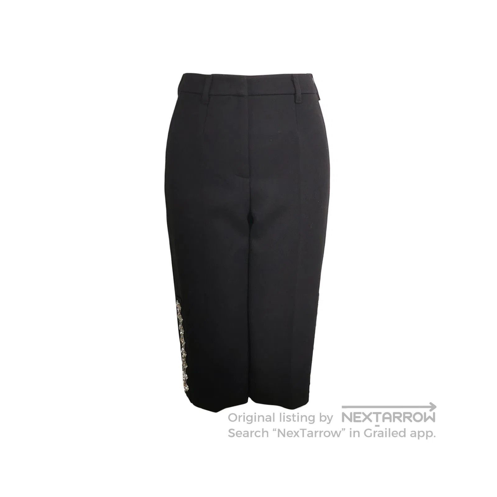 Prada Prada Black Wool Trousers Size 36 . Size 35" - 1 Thumbnail