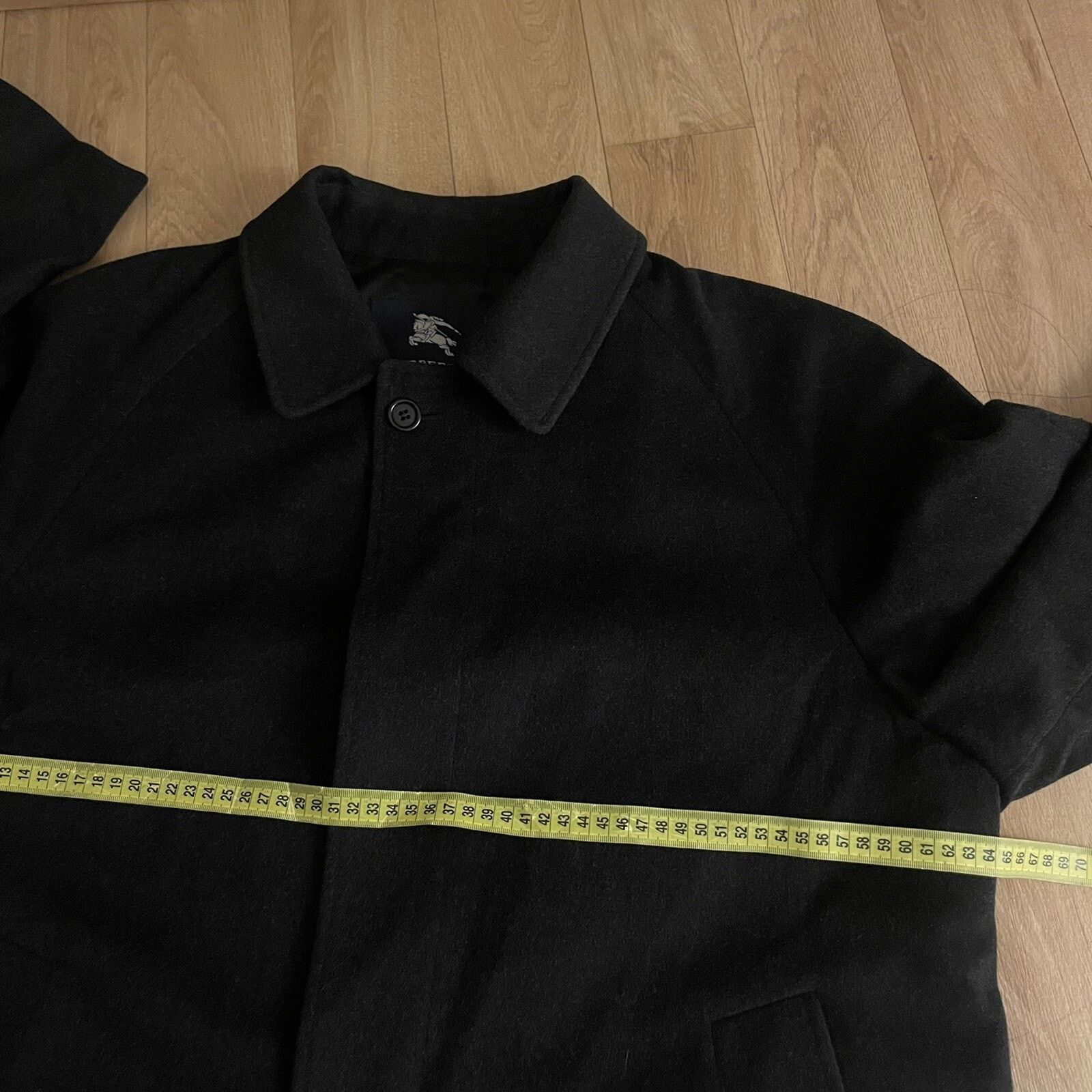 Burberry Burberry london Trench Coat jacket virgin WOOL men's BLACK Size US L / EU 52-54 / 3 - 17 Thumbnail