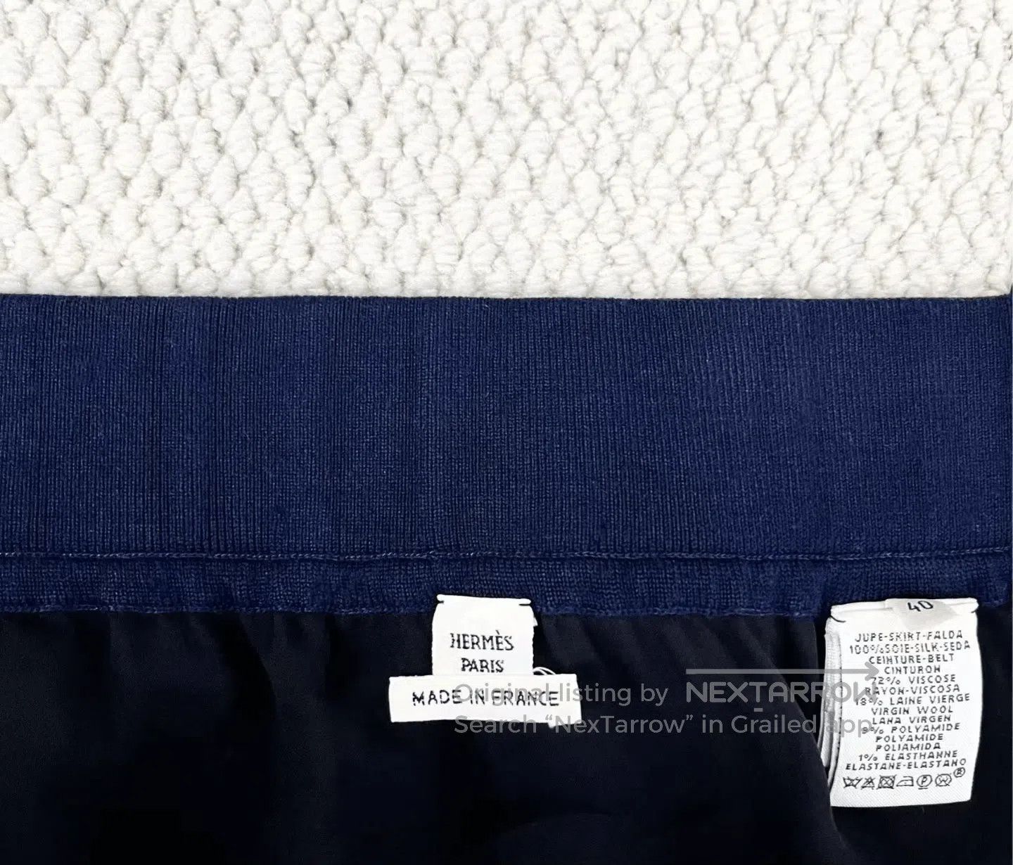 Hermes Hermes Geometric Silk Short Skirt. Size 39" - 3 Thumbnail