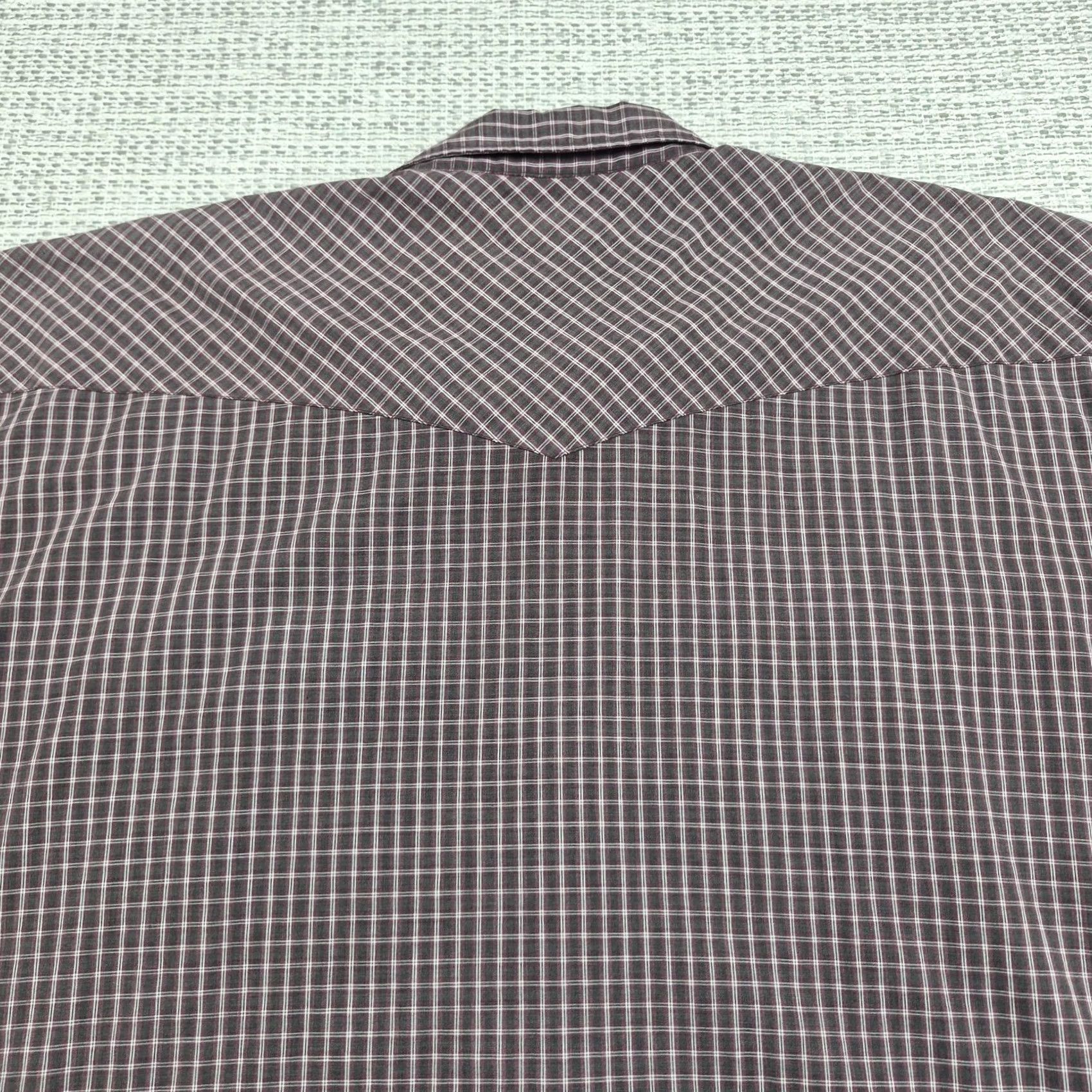Vintage VINTAGE Outlaw Western Wear Shirt Mens Big 3X Plaid Short Sleeve Western Size US XXL / EU 58 / 5 - 6 Thumbnail